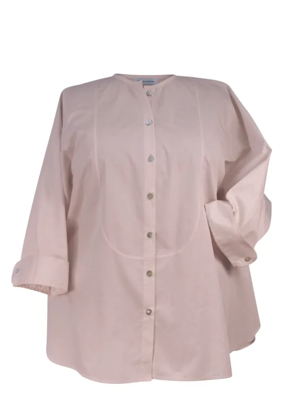 Collarless Tuxedo Shirt made by Love Your Peaches
