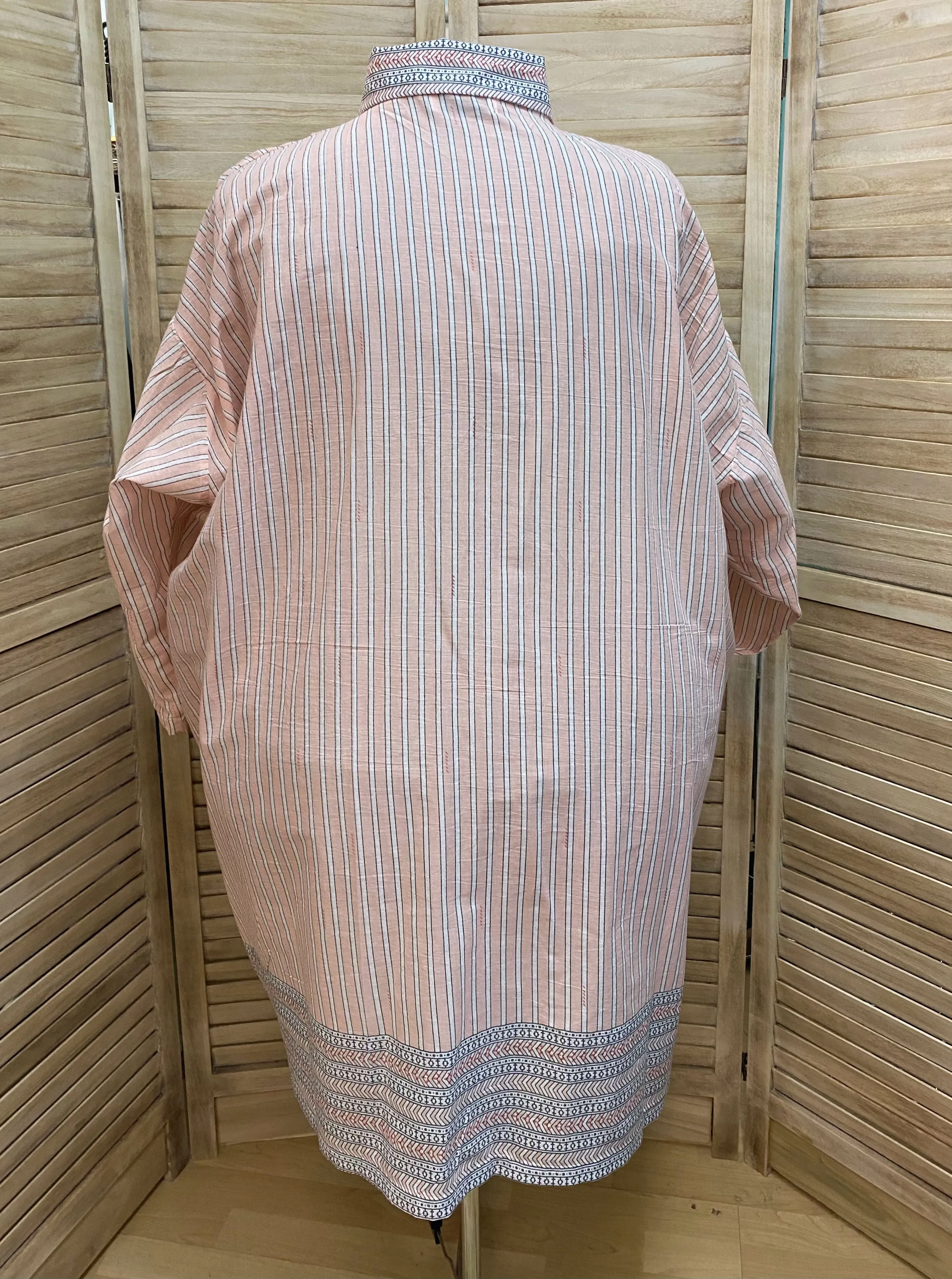 Border Print Big Shirt - 6x - 100% Cotton sold by Love Your Peaches product image thumbnail 3