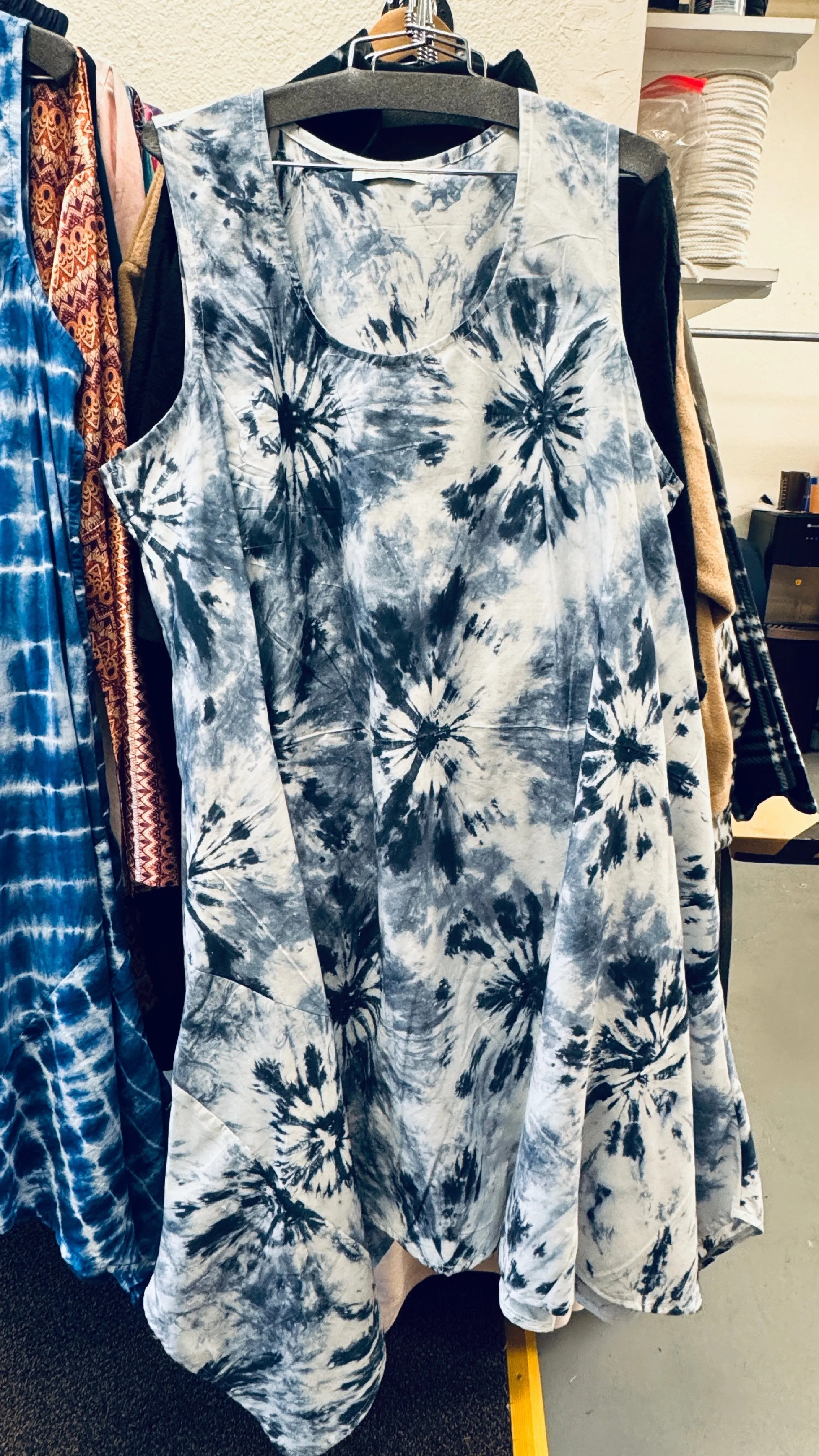 C13.4 - Woven Cotton - royal blue shibori dye ** sold by Love Your Peaches product image thumbnail 2