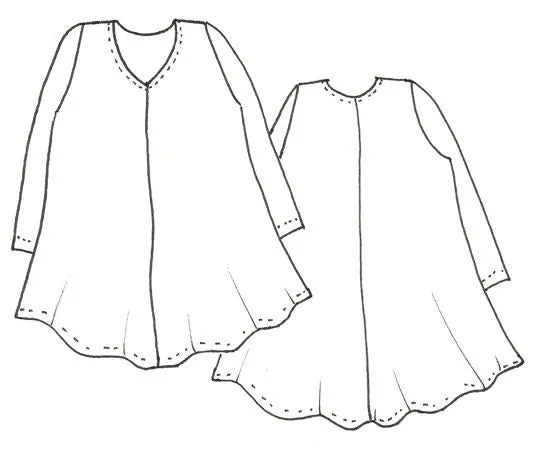 5x Swing Sweater with V-Neck - gray cheetah sold by Love Your Peaches product image thumbnail 2