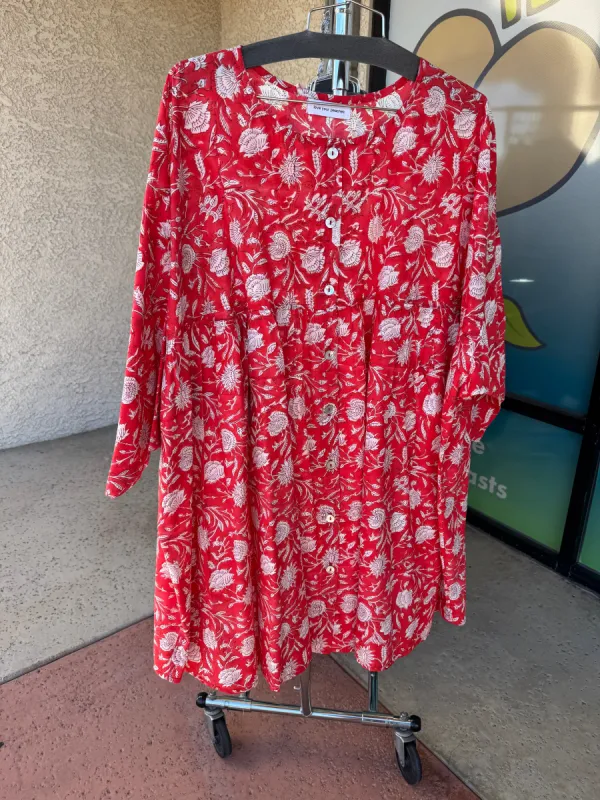 New Artist Shirt - 5x/6x - Hand Printed Cotton  *** sold by Love Your Peaches