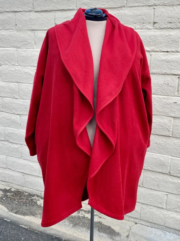 Cozy Coat - size Small - Rhubarb Red sold by Love Your Peaches