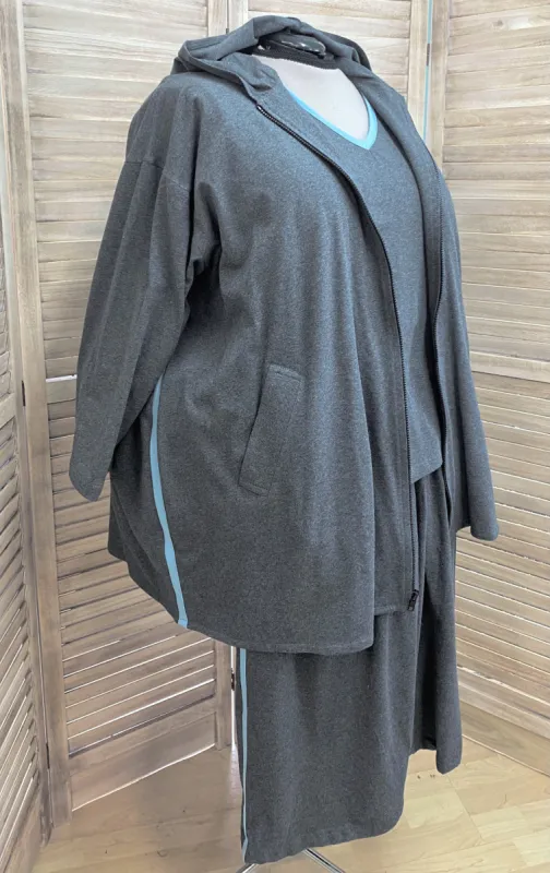 Hooded Jacket with Stripe - Cotton Jersey Knits sold by Love Your Peaches