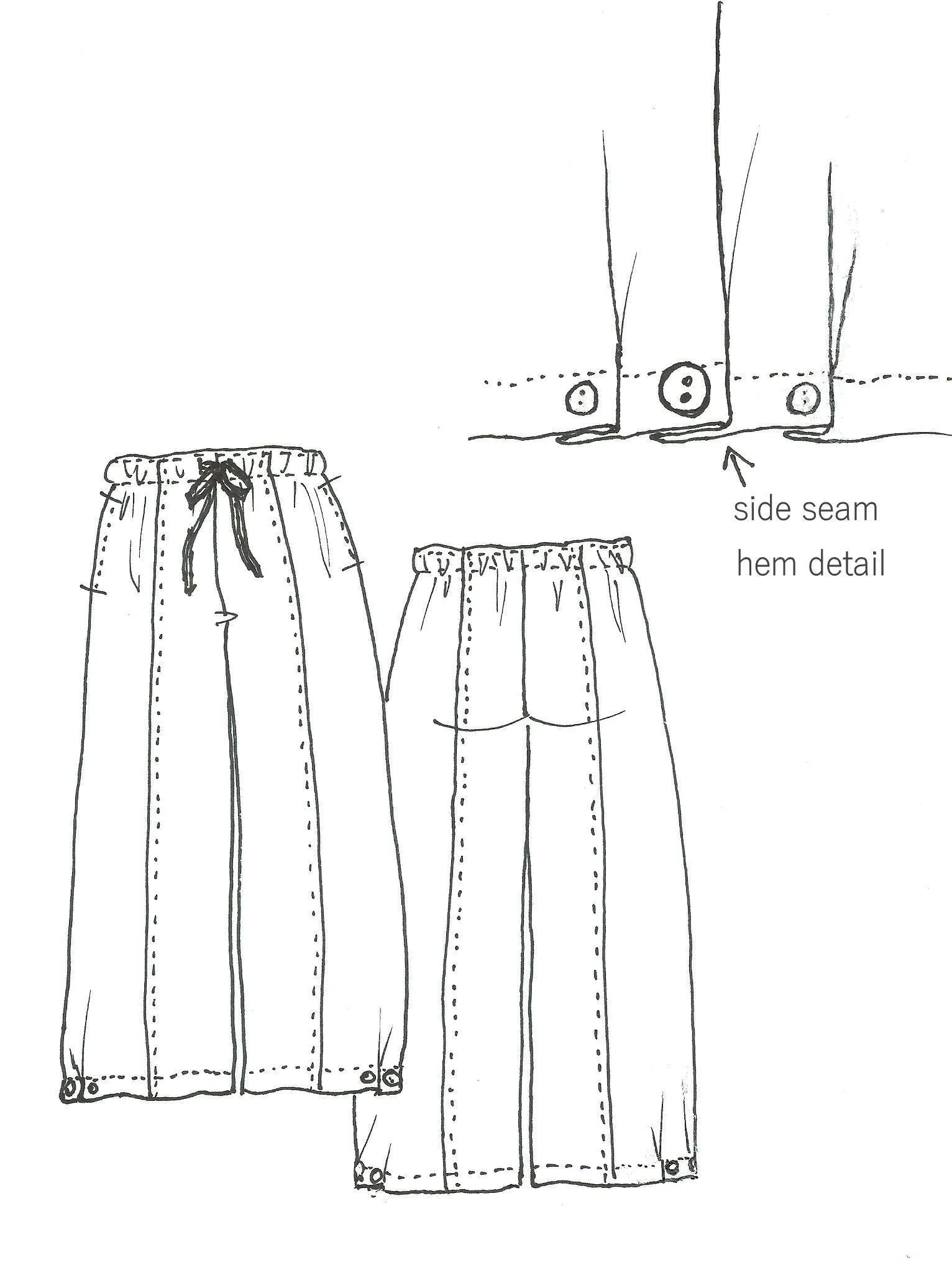 Darcey Pants - 3 Button detail sold by Love Your Peaches product image thumbnail 2