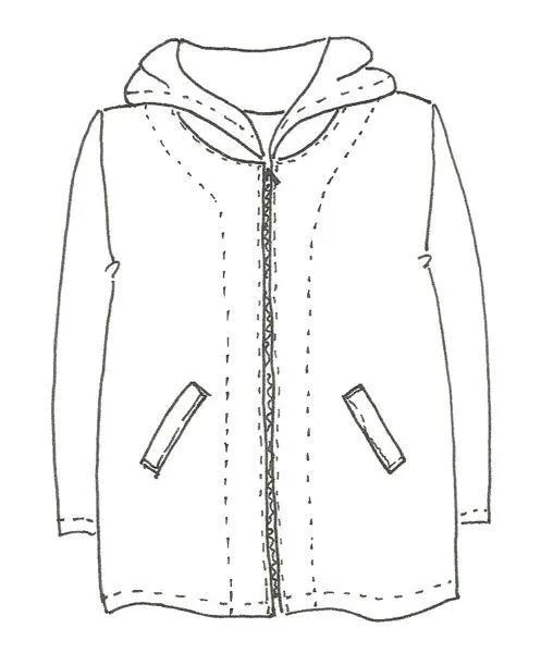 Hooded Jacket - sweater and fleece fabrics sold by Love Your Peaches product image thumbnail 2