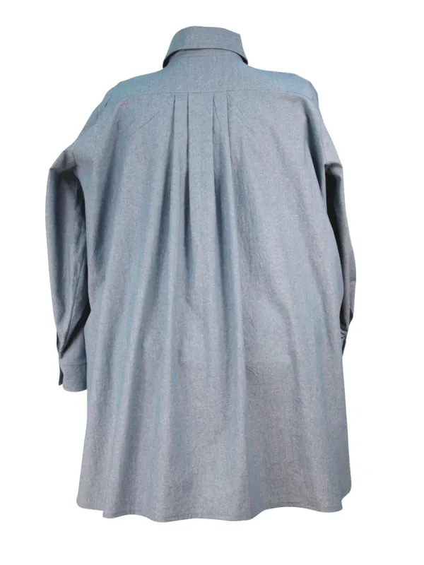Extra Full Boyfriend Shirt with Shirt Collar sold by Love Your Peaches
