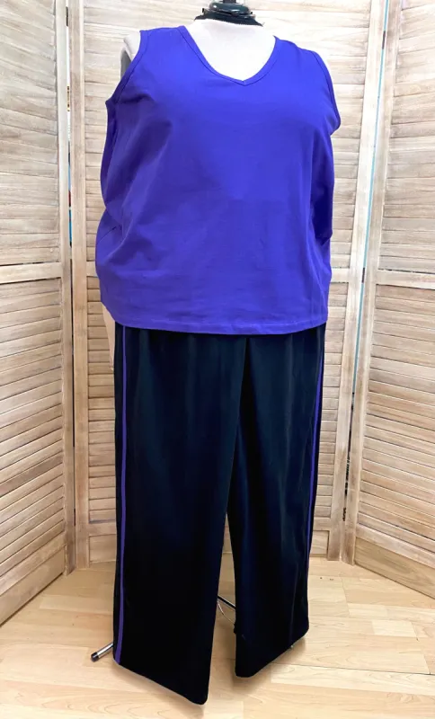 Track Pants with Stripe - Cotton Jersey Knits sold by Love Your Peaches