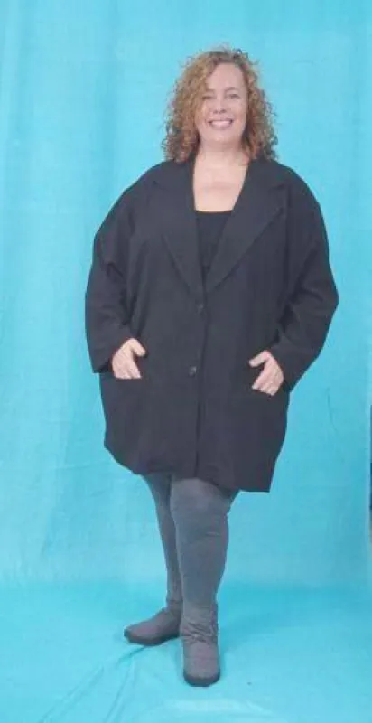 Boyfriend Jacket - stretch woven suitings sold by Love Your Peaches