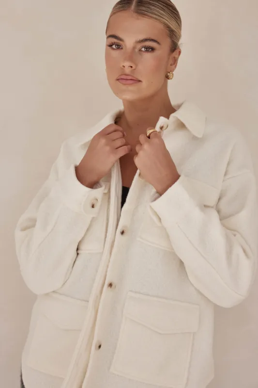 Rosalie Jacket (Cream) sold by Runway Scout