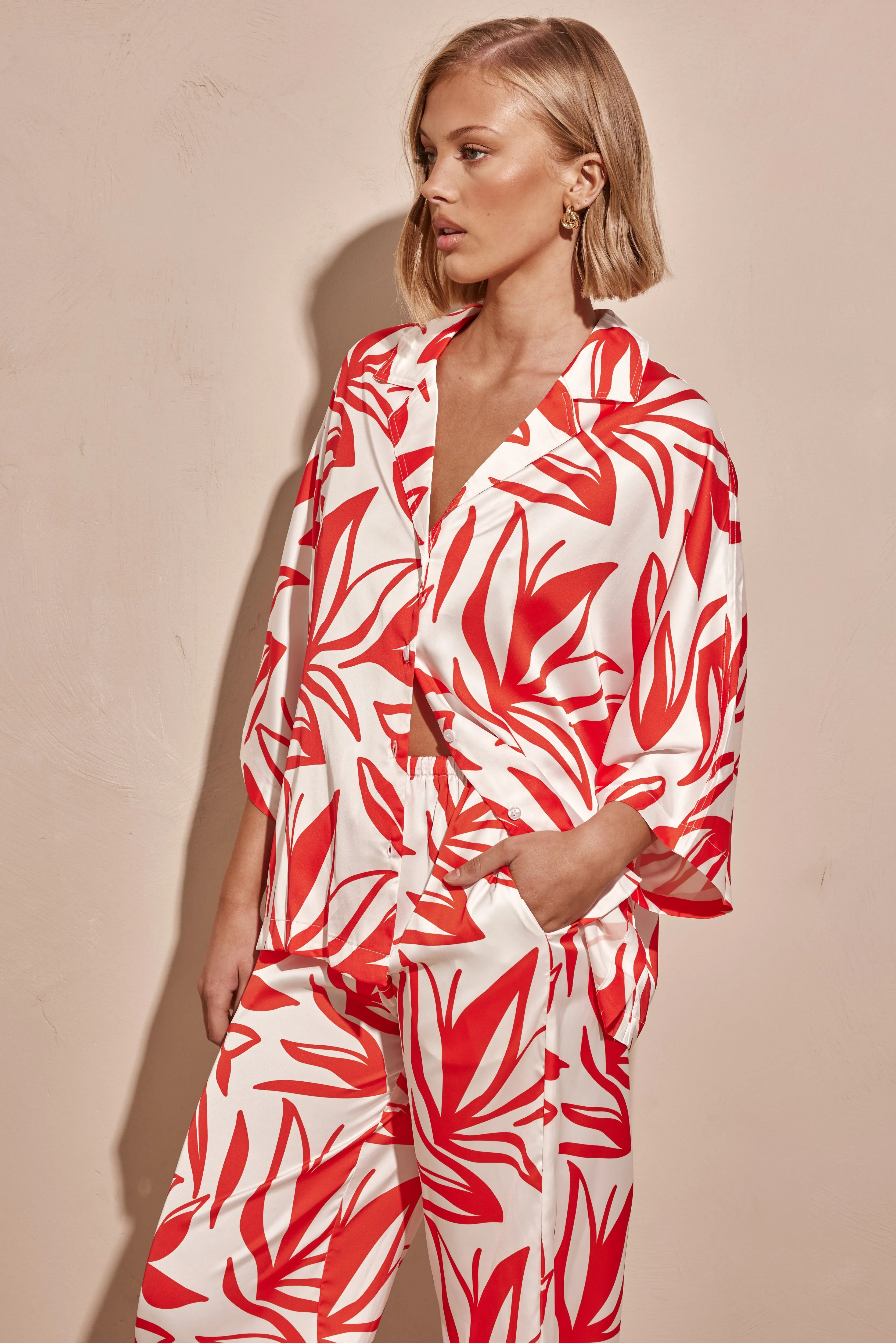 Bloom Shirt (Red) sold by Runway Scout product image thumbnail 4