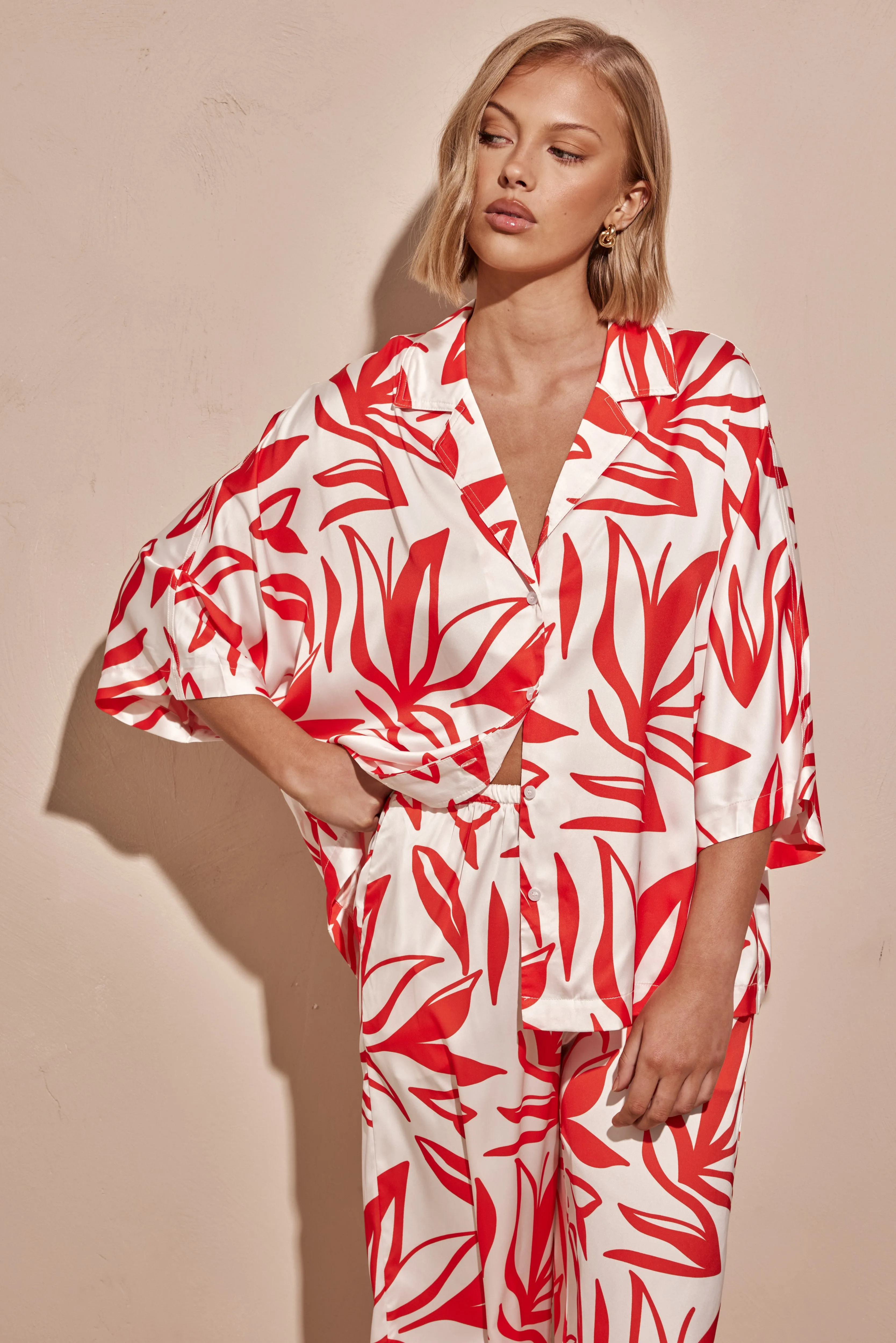 Bloom Shirt (Red) sold by Runway Scout product image thumbnail 2