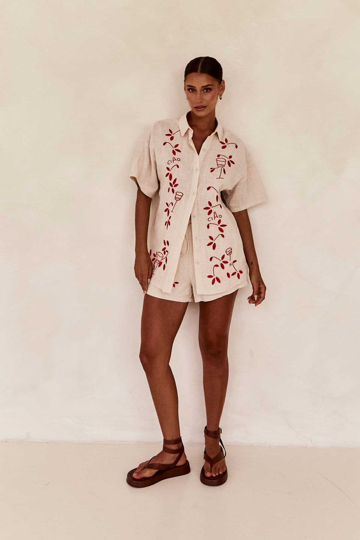 Matteo Shirt (Red) sold by Runway Scout product image thumbnail 2