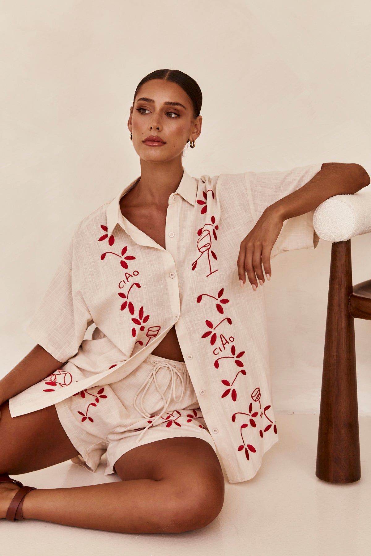 Matteo Shirt (Red) sold by Runway Scout product image thumbnail 4