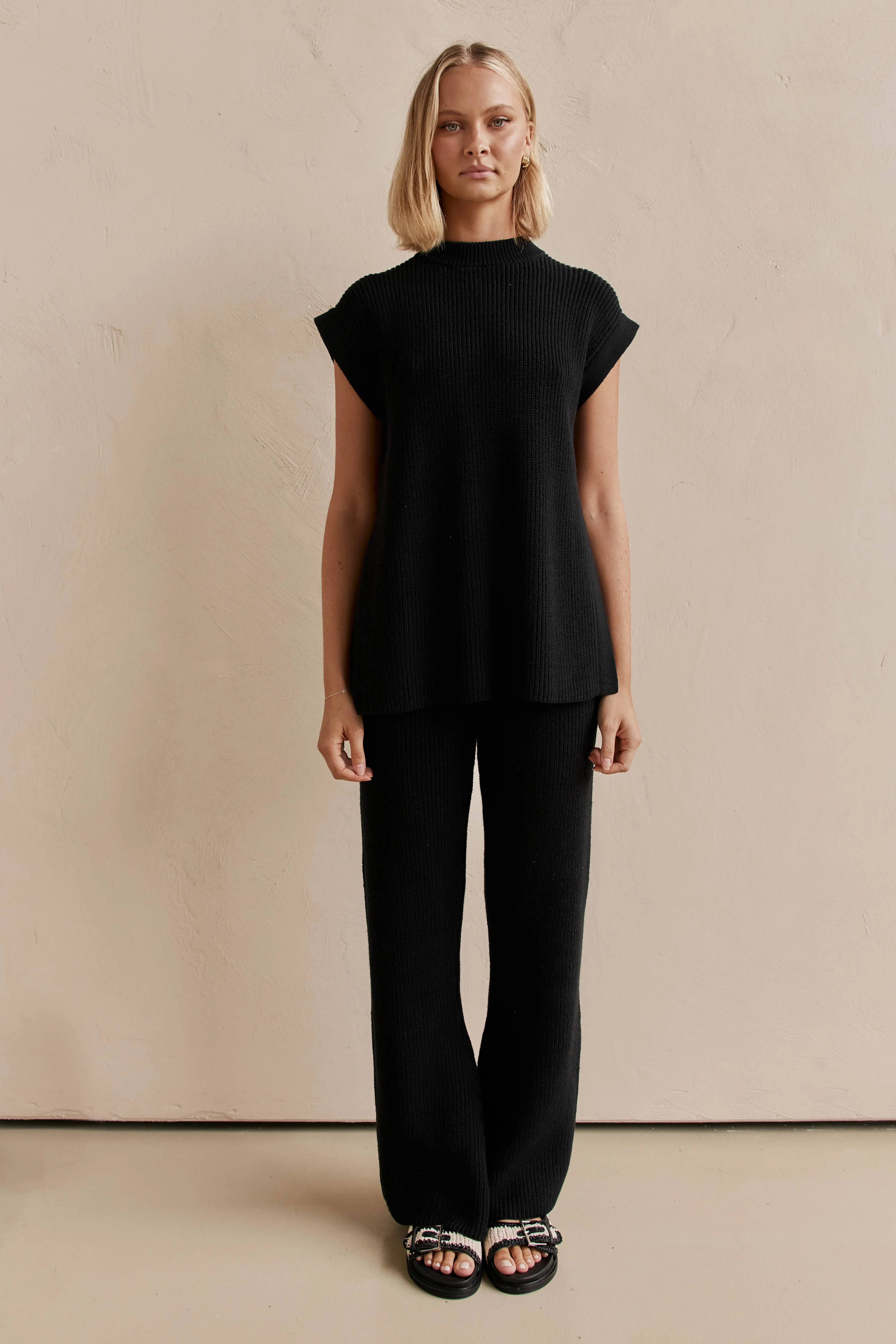 Finn Knit Pant (Black) sold by Runway Scout product image thumbnail 4