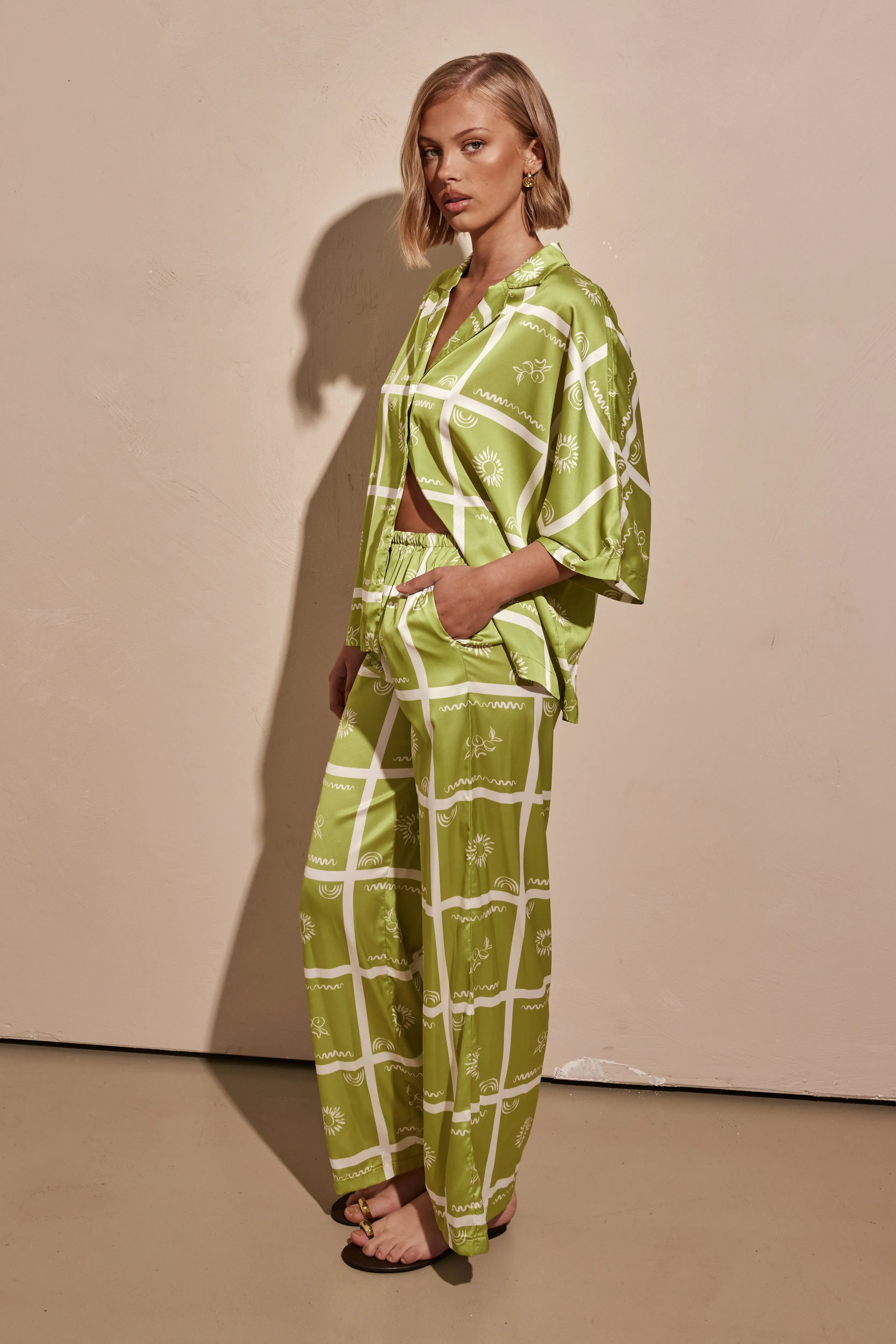 Del Ray Pants (Green) sold by Runway Scout product image thumbnail 4