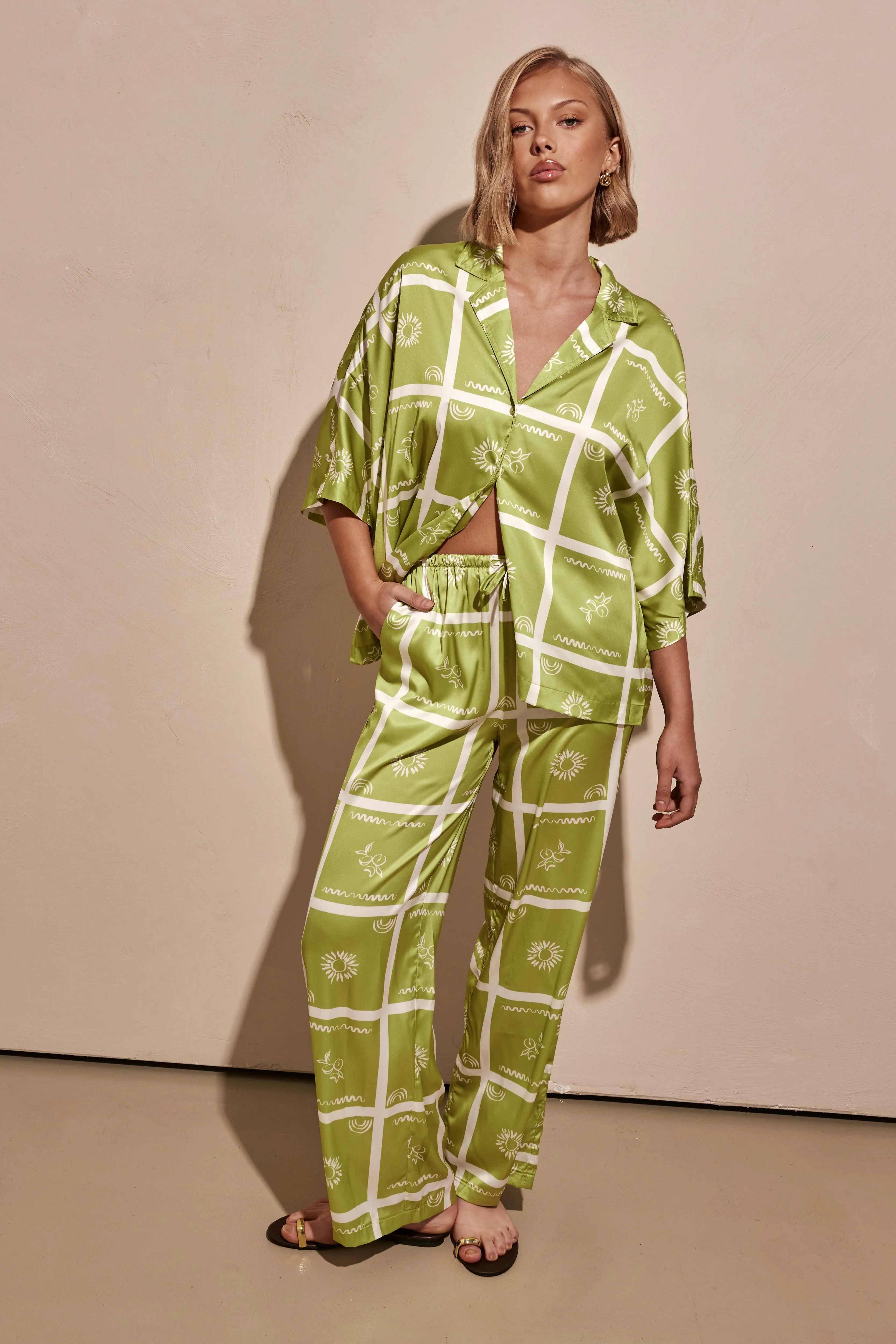 Del Ray Pants (Green) sold by Runway Scout product image thumbnail 2