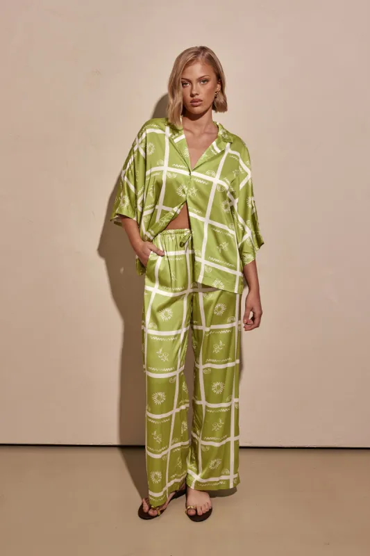 Del Ray Pants (Green) sold by Runway Scout