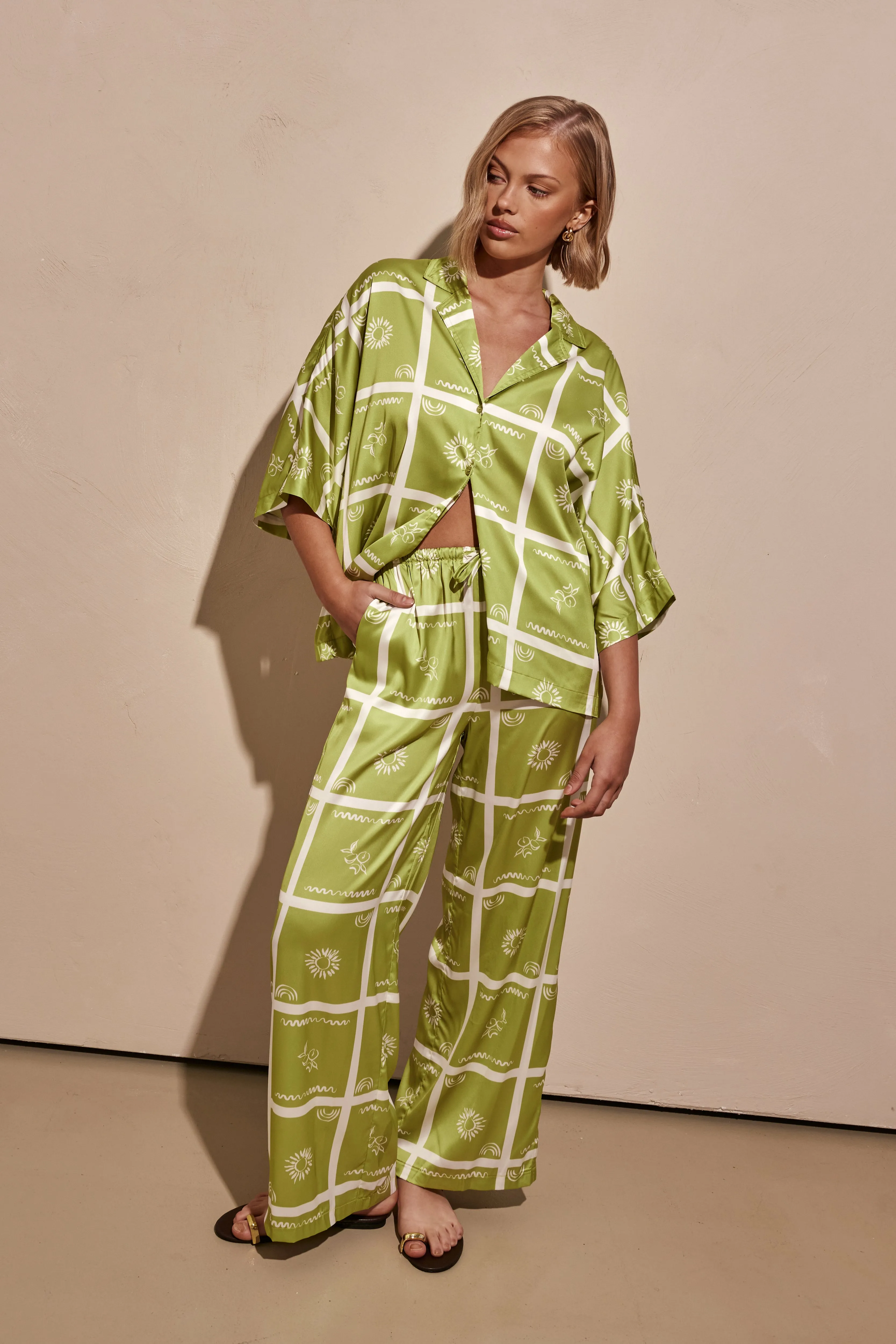 Del Ray Pants (Green) sold by Runway Scout product image thumbnail 3