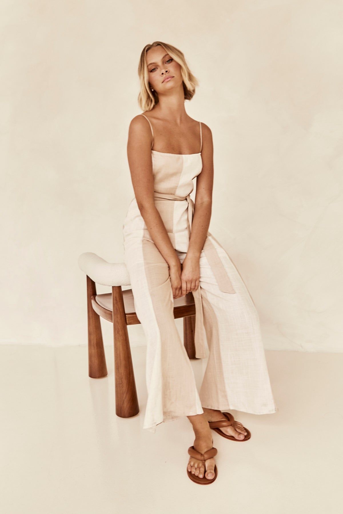 Rylan Jumpsuit (Beige) sold by Runway Scout product image thumbnail 2