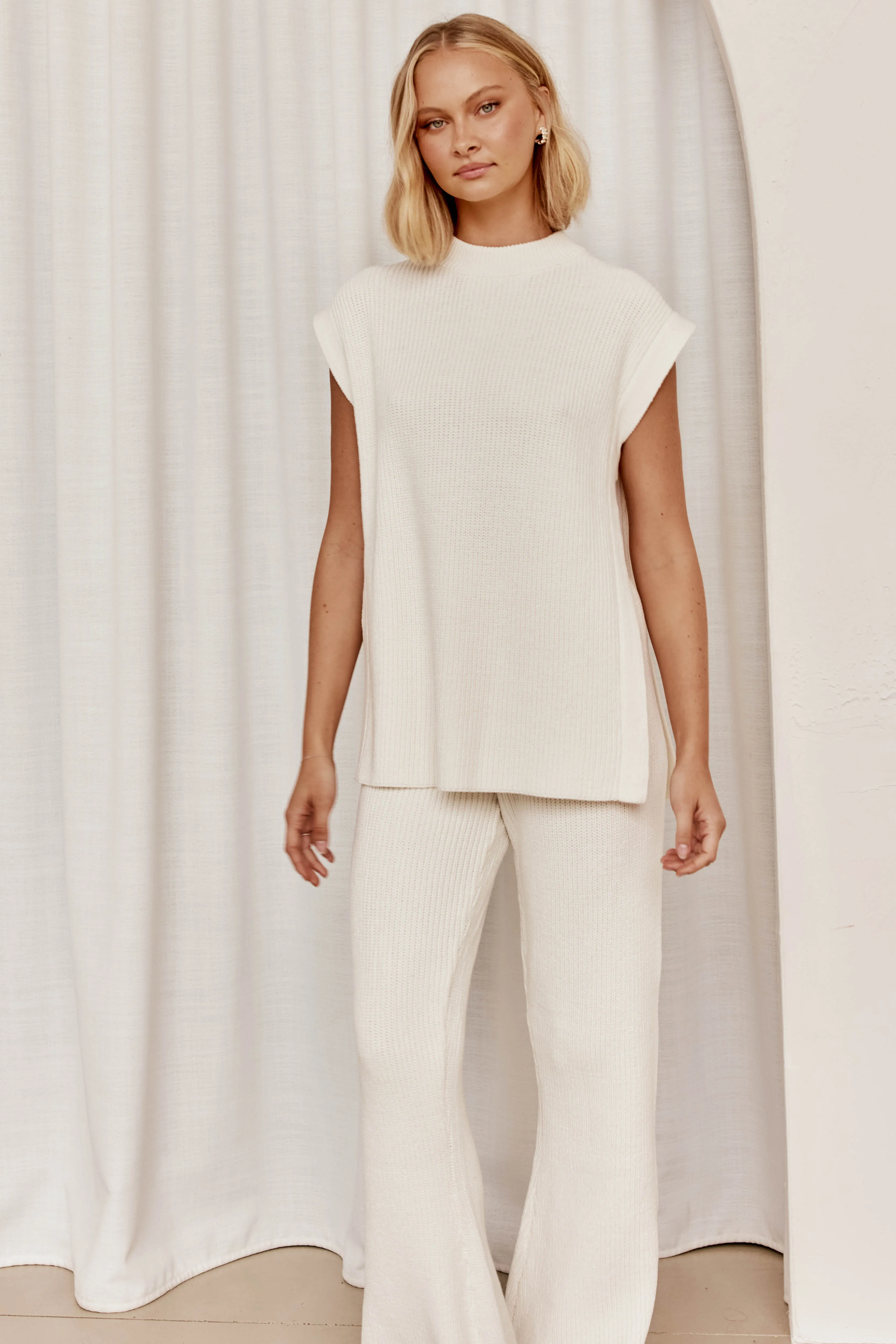 Finn Knit Top (White) sold by Runway Scout product image thumbnail 3