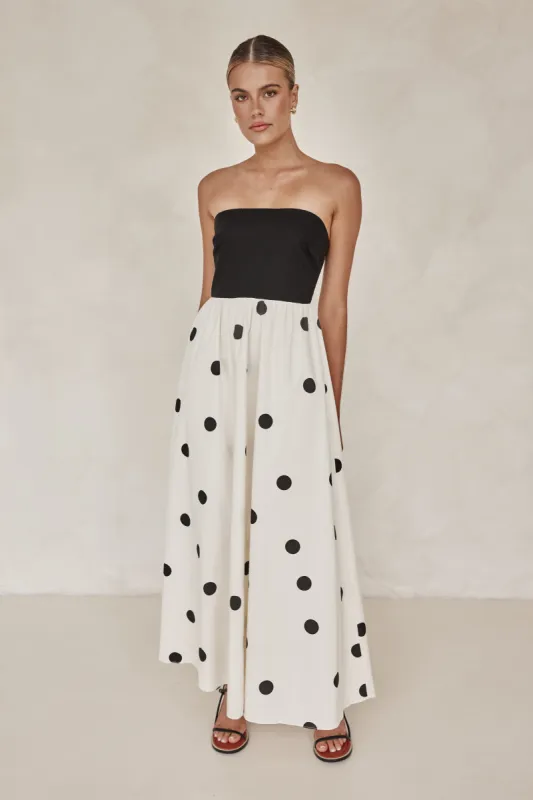 Olida Maxi Dress (Black) sold by Runway Scout