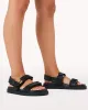 Alvina Sandal (Black) sold by Runway Scout