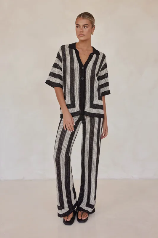 Gia Knit Pant (Black) sold by Runway Scout