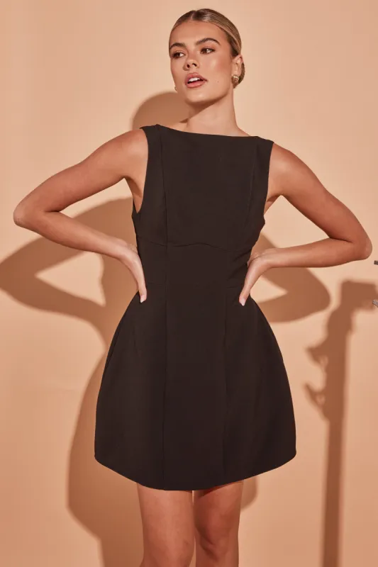 Lia Mini Dress (Black) sold by Runway Scout