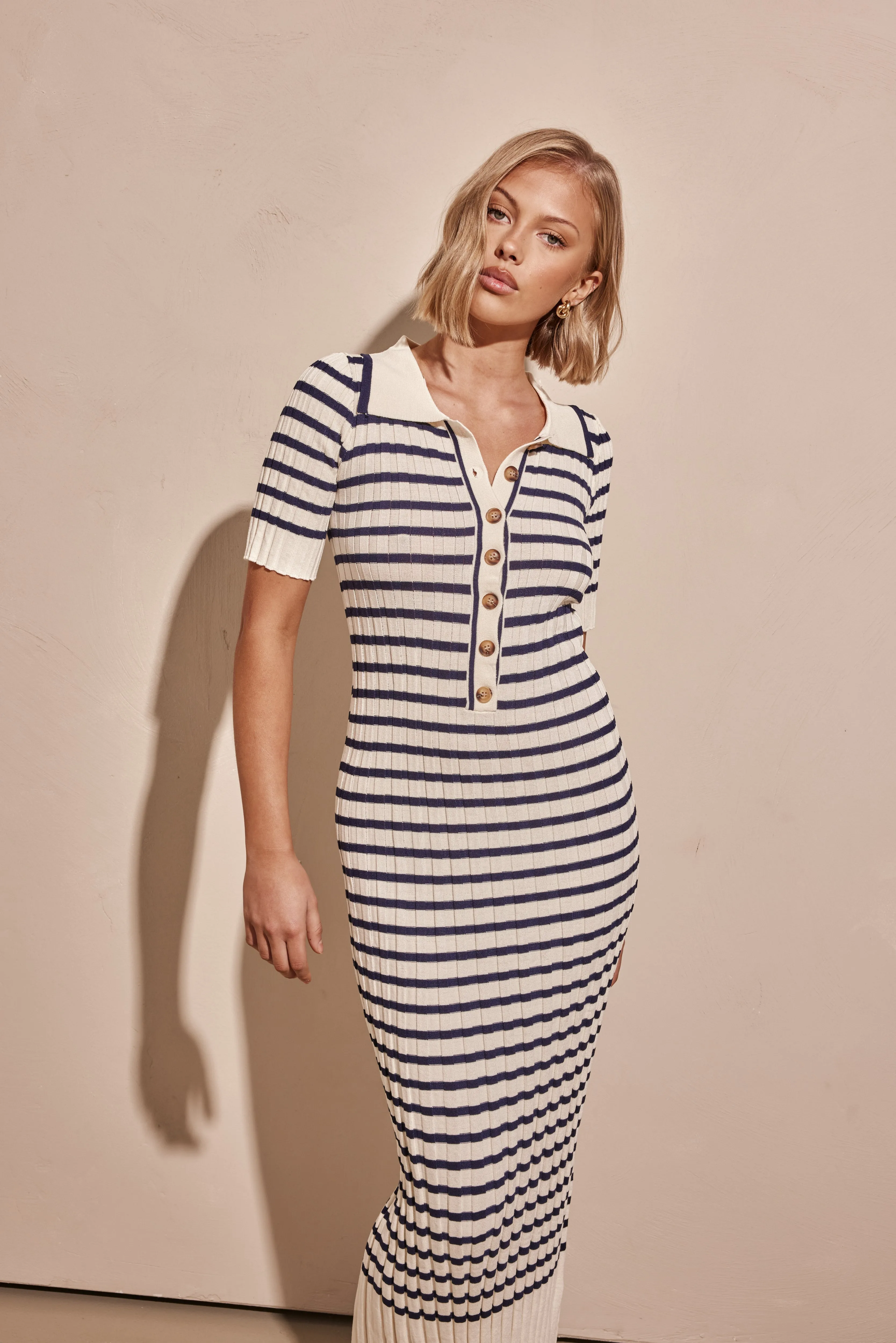 Hadley Knit Maxi Dress (Cream) sold by Runway Scout product image thumbnail 4