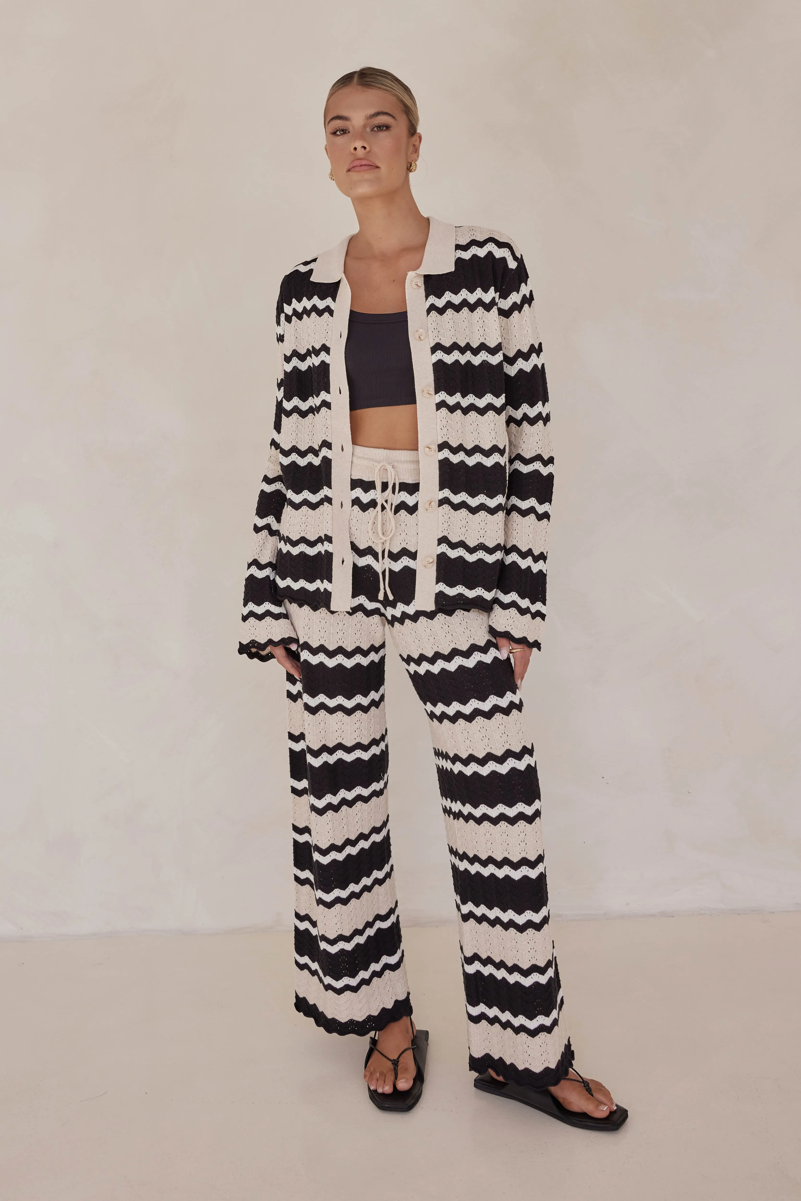 Lucca Knit Pant (Black) sold by Runway Scout