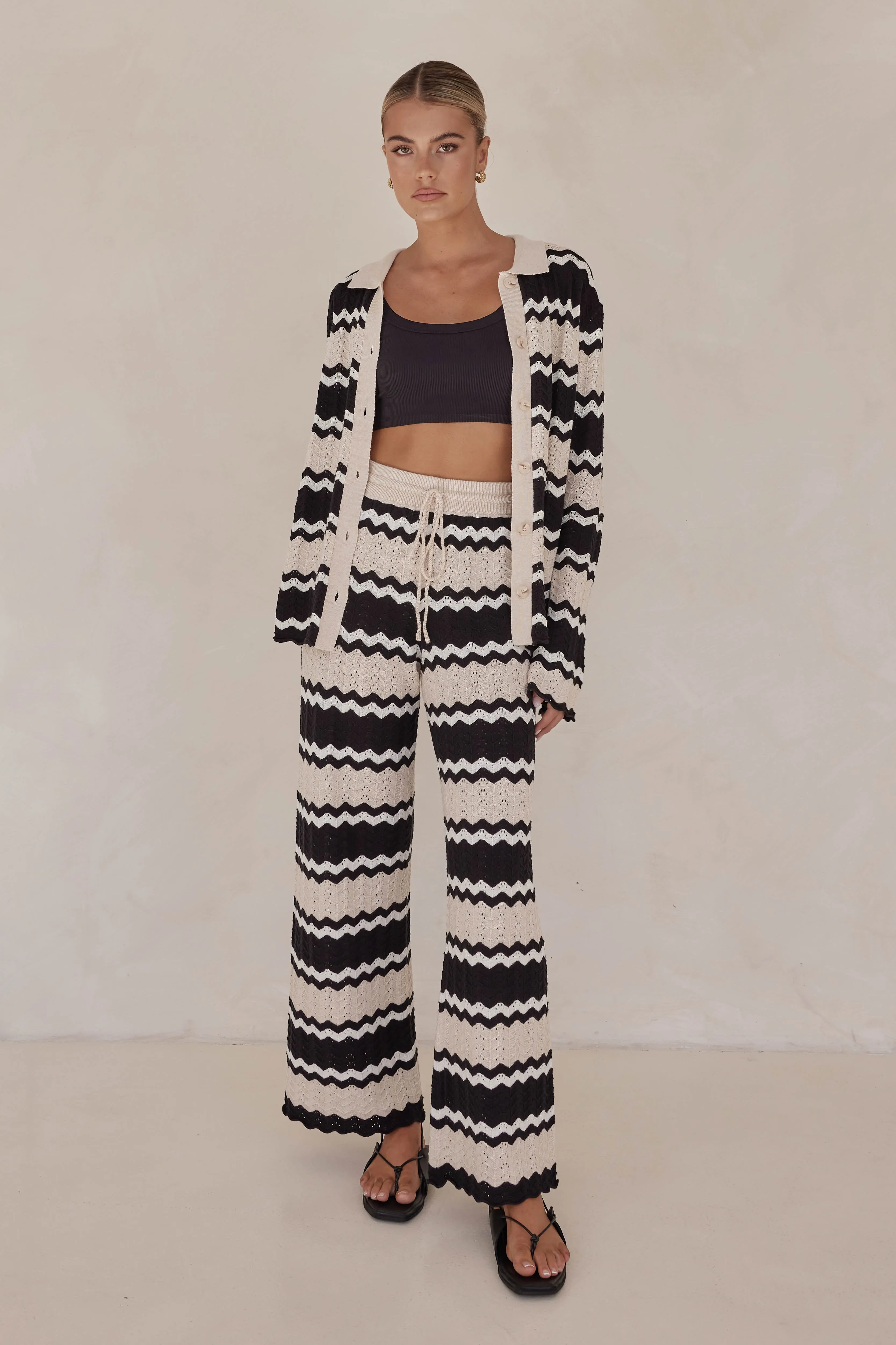 Lucca Knit Pant (Black) sold by Runway Scout product image thumbnail 2