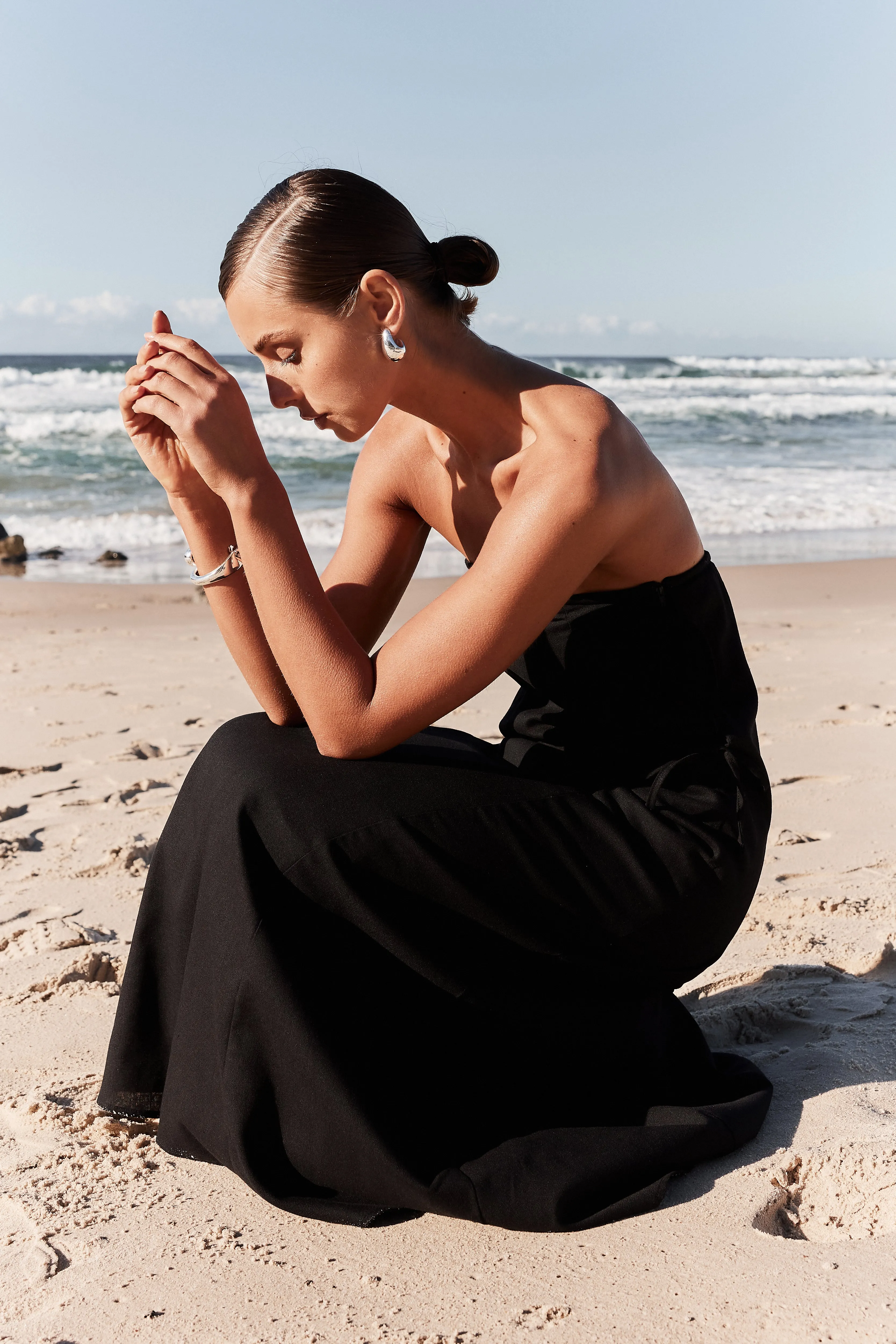 Kayden Maxi Dress (Black) sold by Runway Scout