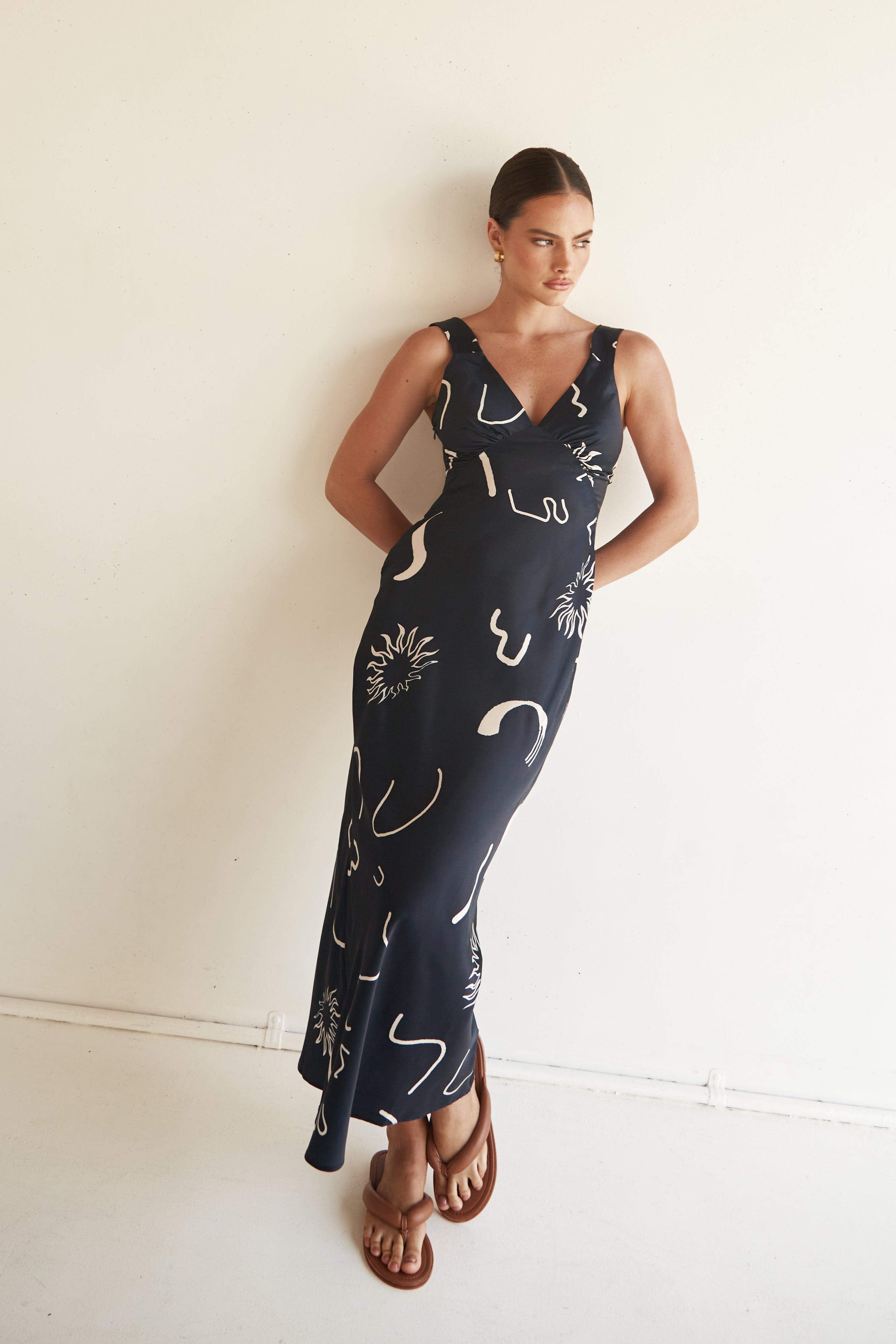 Emeline Maxi Dress (Navy) sold by Runway Scout product image thumbnail 3