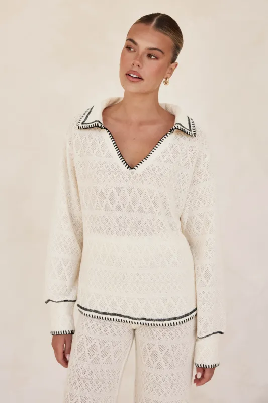 Kamila Top (Cream) sold by Runway Scout