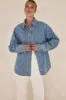 Courtney Denim Shirt (Blue) sold by Runway Scout