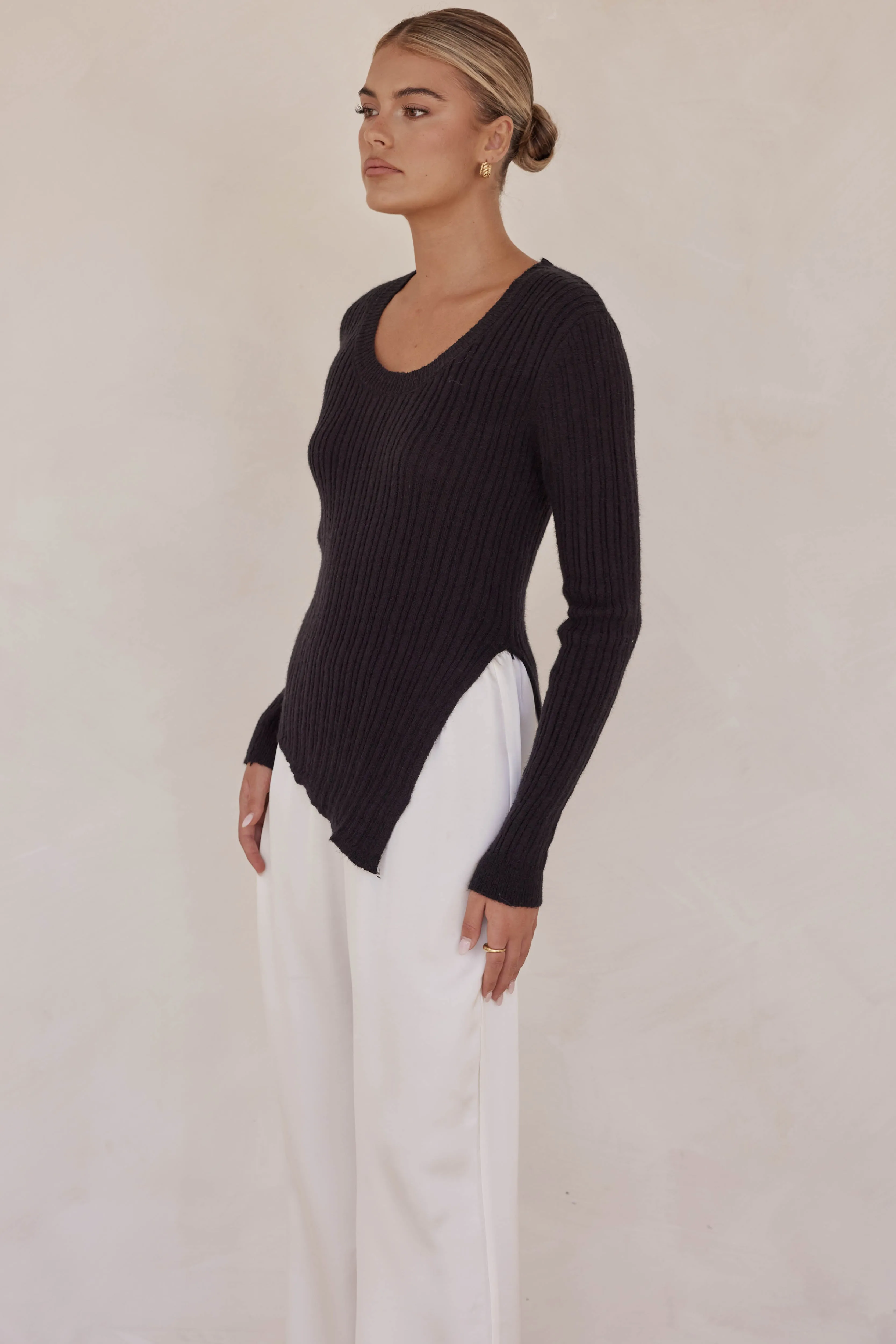 Ivana Knit Top (Black) sold by Runway Scout product image thumbnail 4