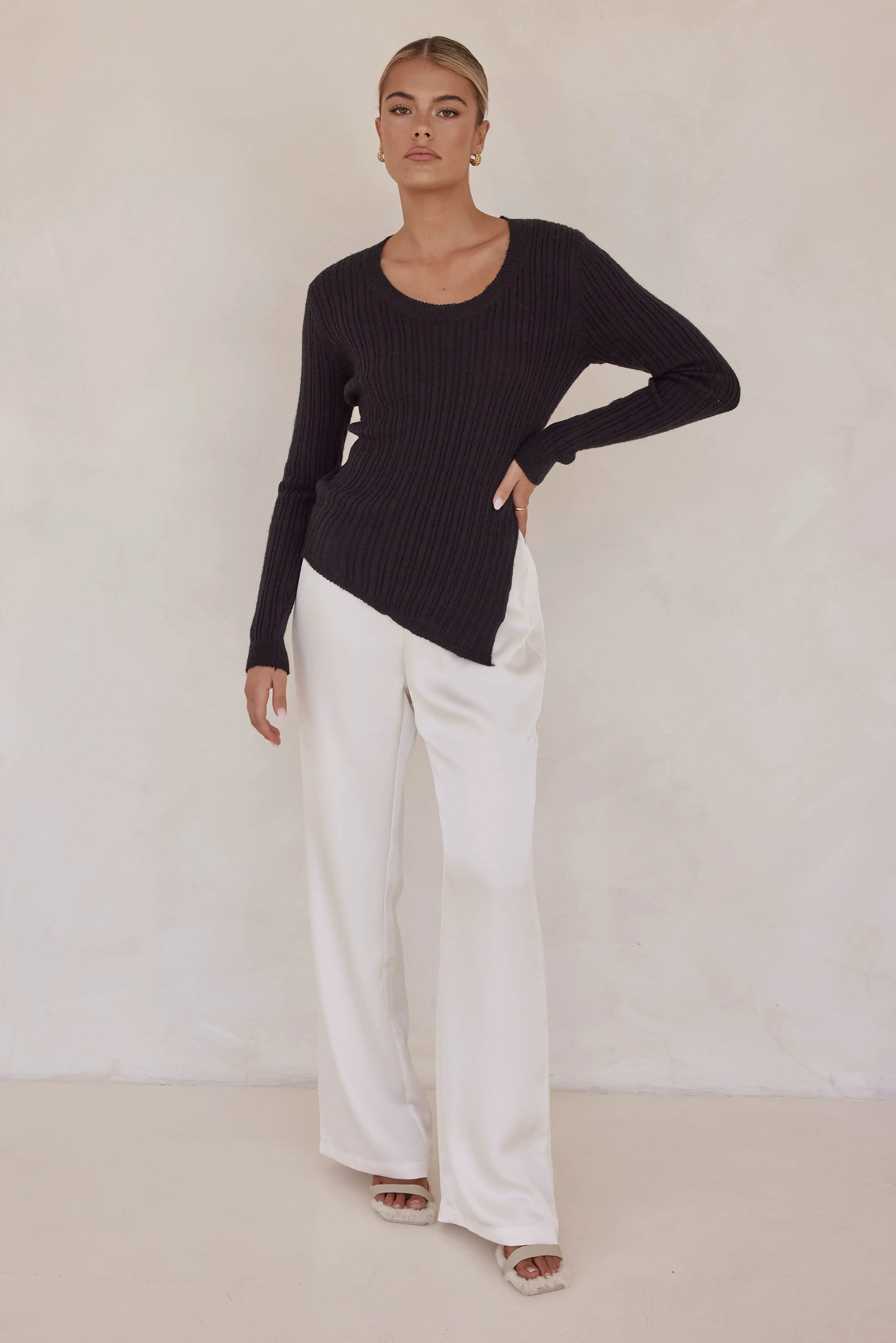 Ivana Knit Top (Black) sold by Runway Scout product image thumbnail 3