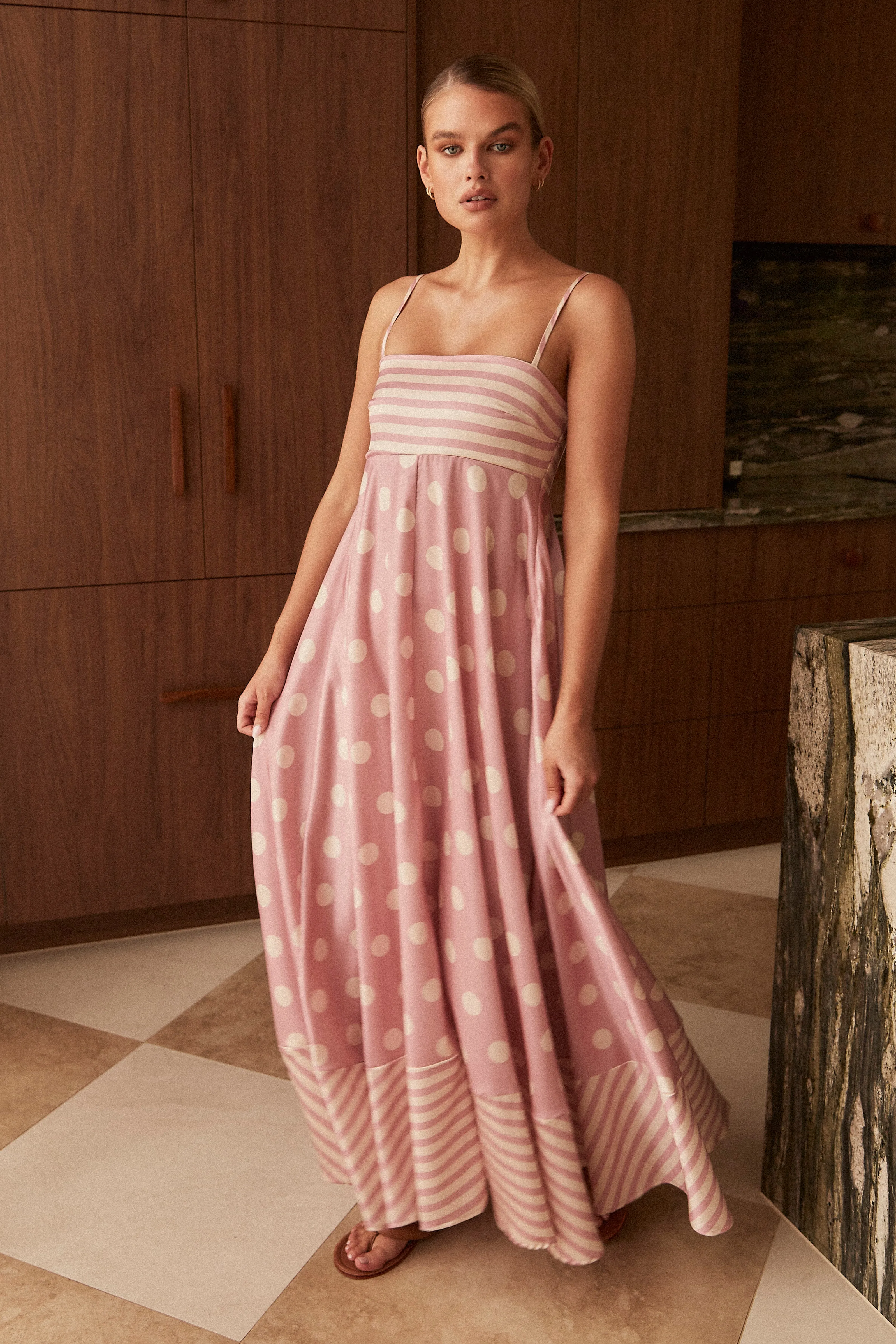 Fleur Maxi Dress (Pink) sold by Runway Scout product image thumbnail 4