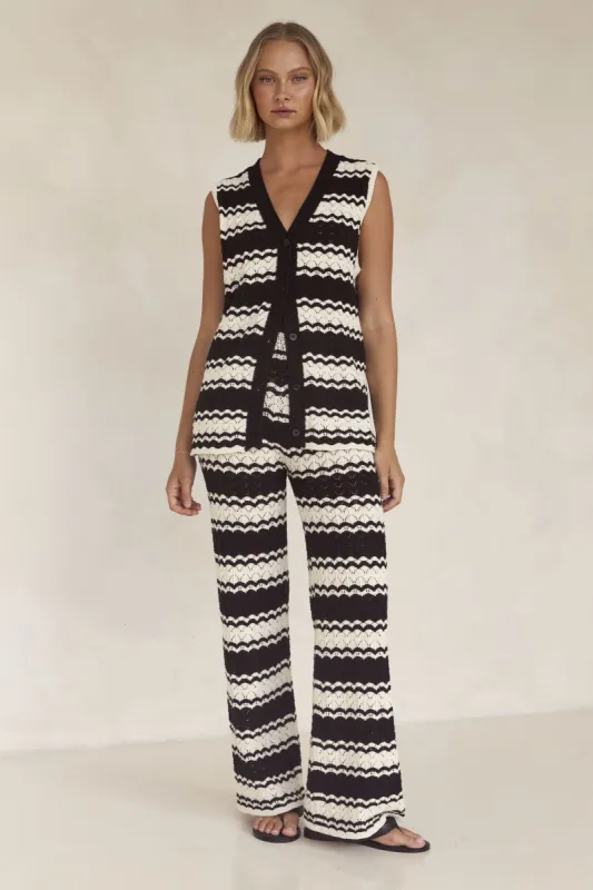 Helena Knit Pant (Black) sold by Runway Scout