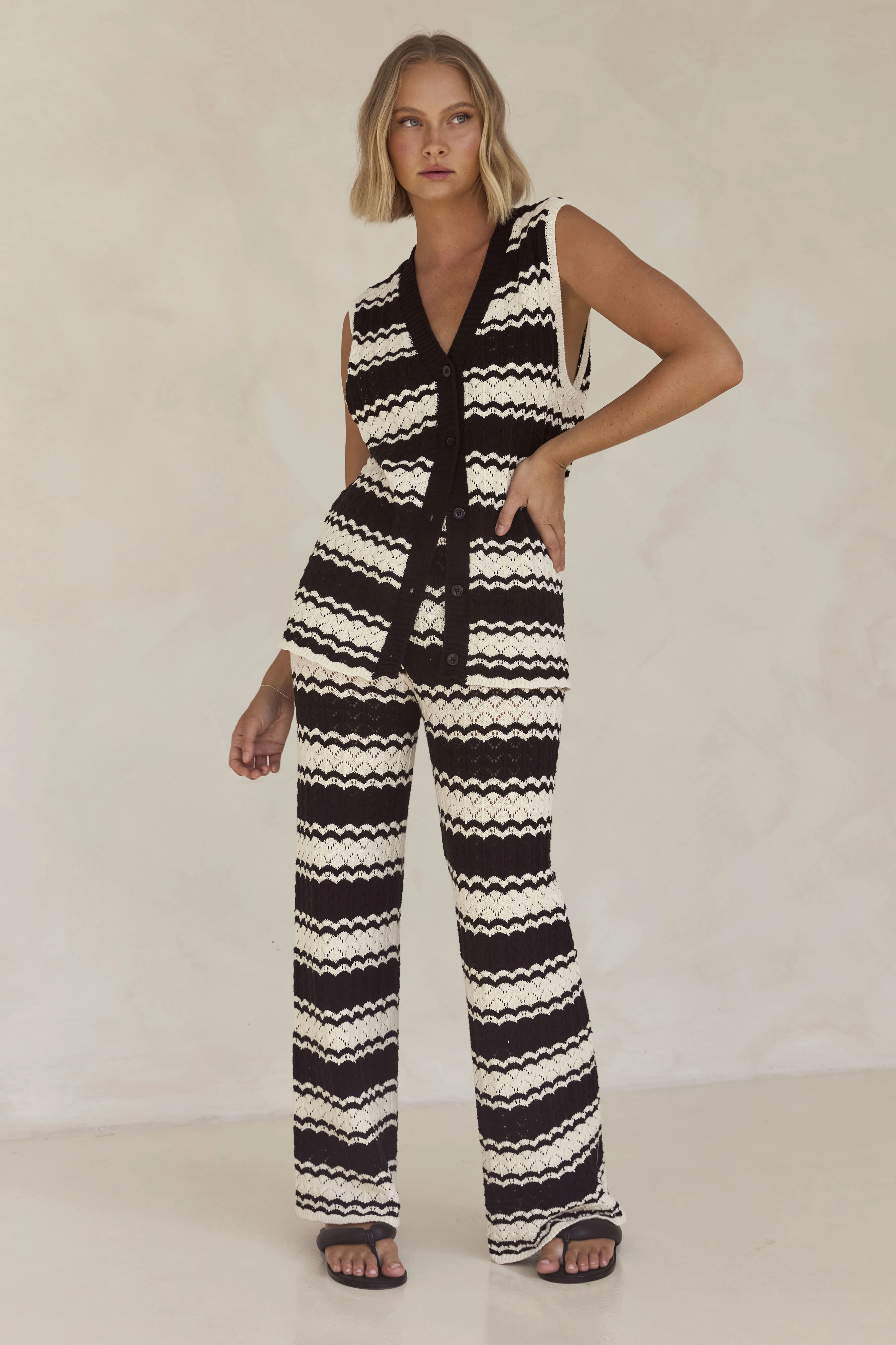 Helena Knit Pant (Black) sold by Runway Scout product image thumbnail 2