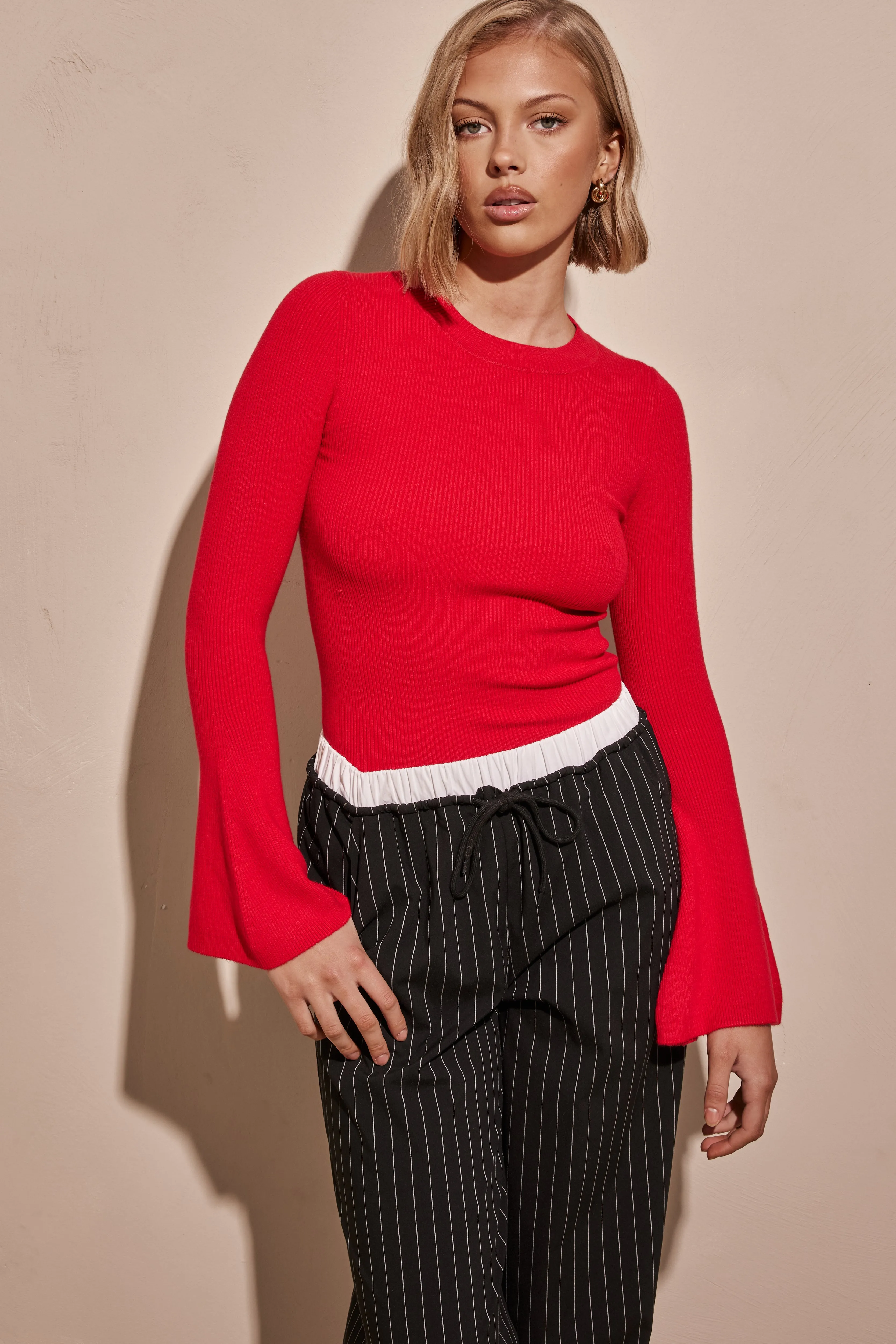 Margo Knit Top (Red) sold by Runway Scout product image thumbnail 3