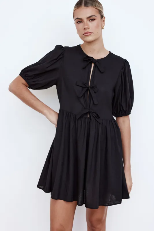 Iona Mini Dress (Black) sold by Runway Scout