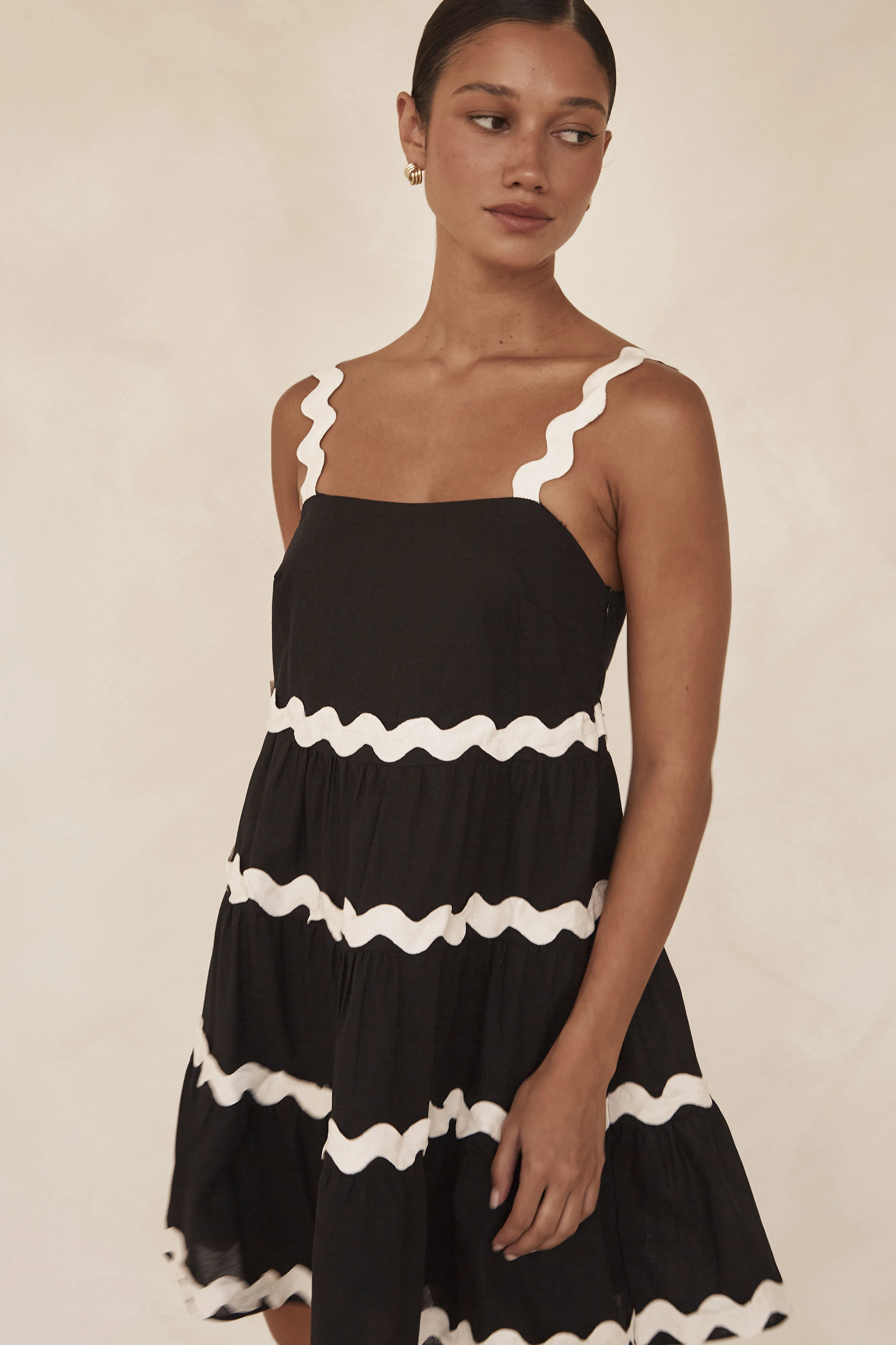 Reya Mini Dress (Black) sold by Runway Scout product image thumbnail 3