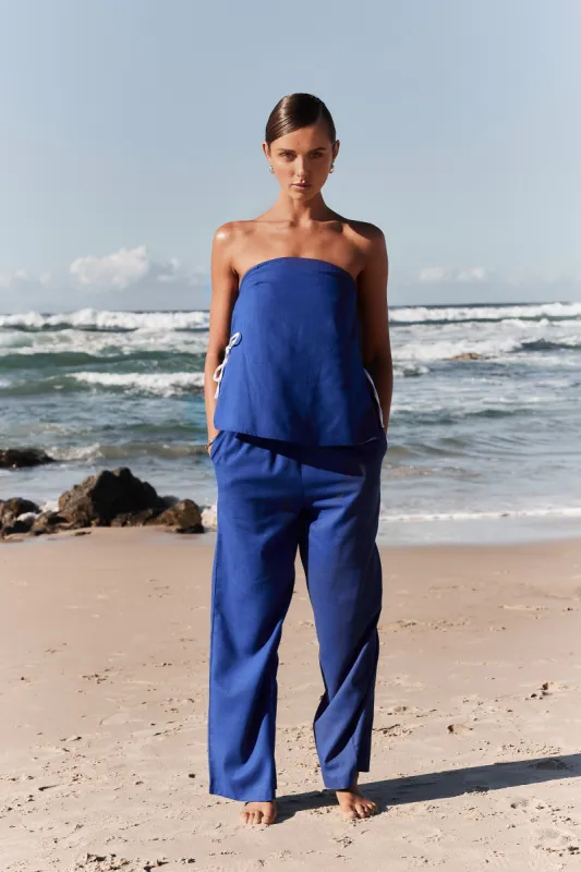 Cassidy Pant (Blue) sold by Runway Scout
