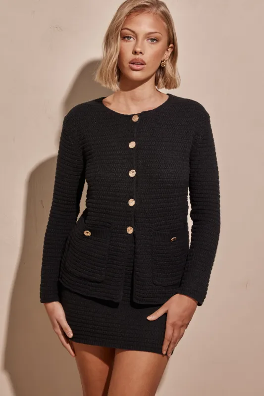 Bronte Knit Set (Black) sold by Runway Scout