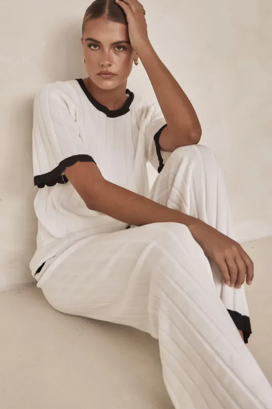 Henny Knit Top (White) sold by Runway Scout