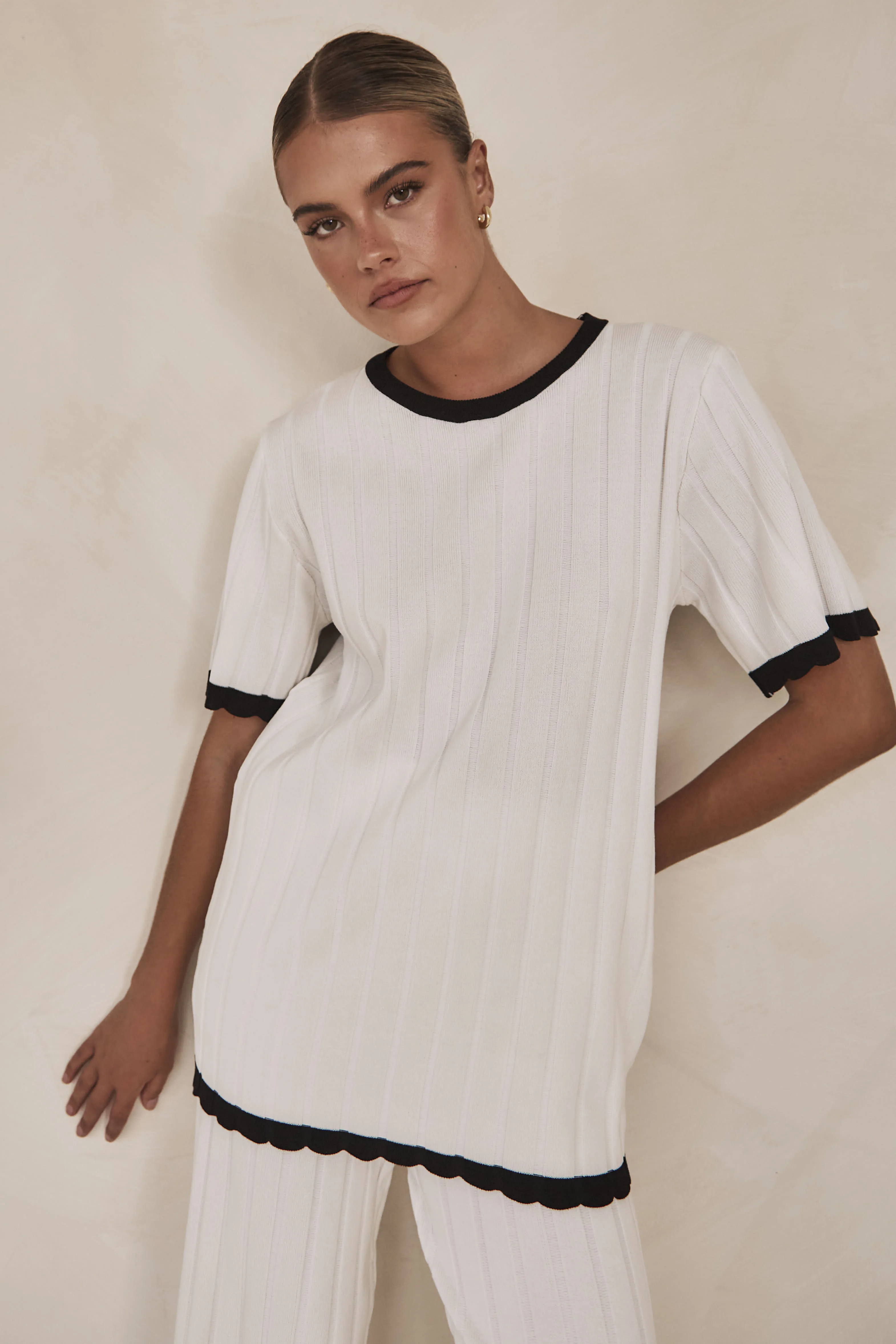 Henny Knit Top (White) sold by Runway Scout product image thumbnail 2