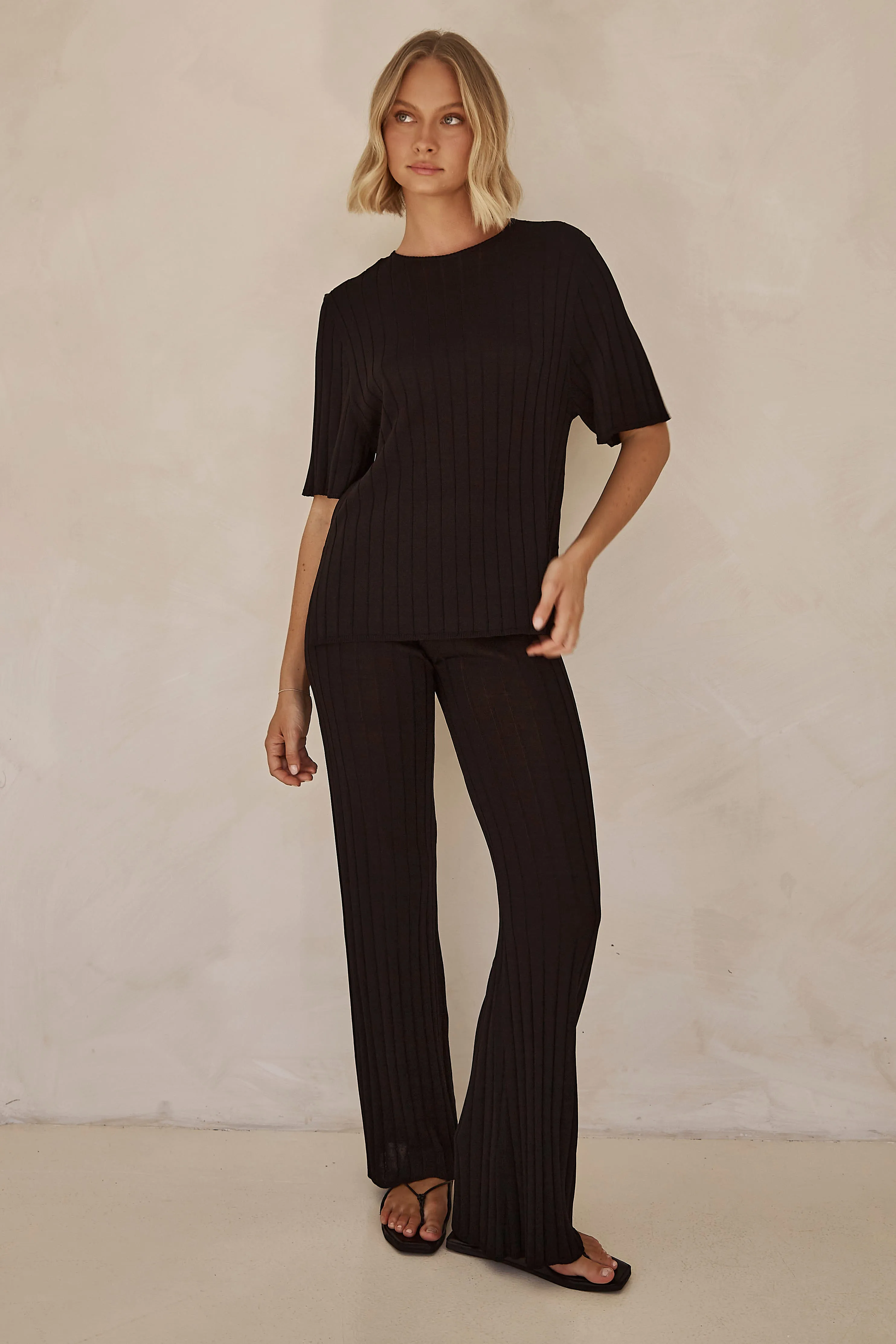 Venice Knit Pant (Black) sold by Runway Scout product image thumbnail 5