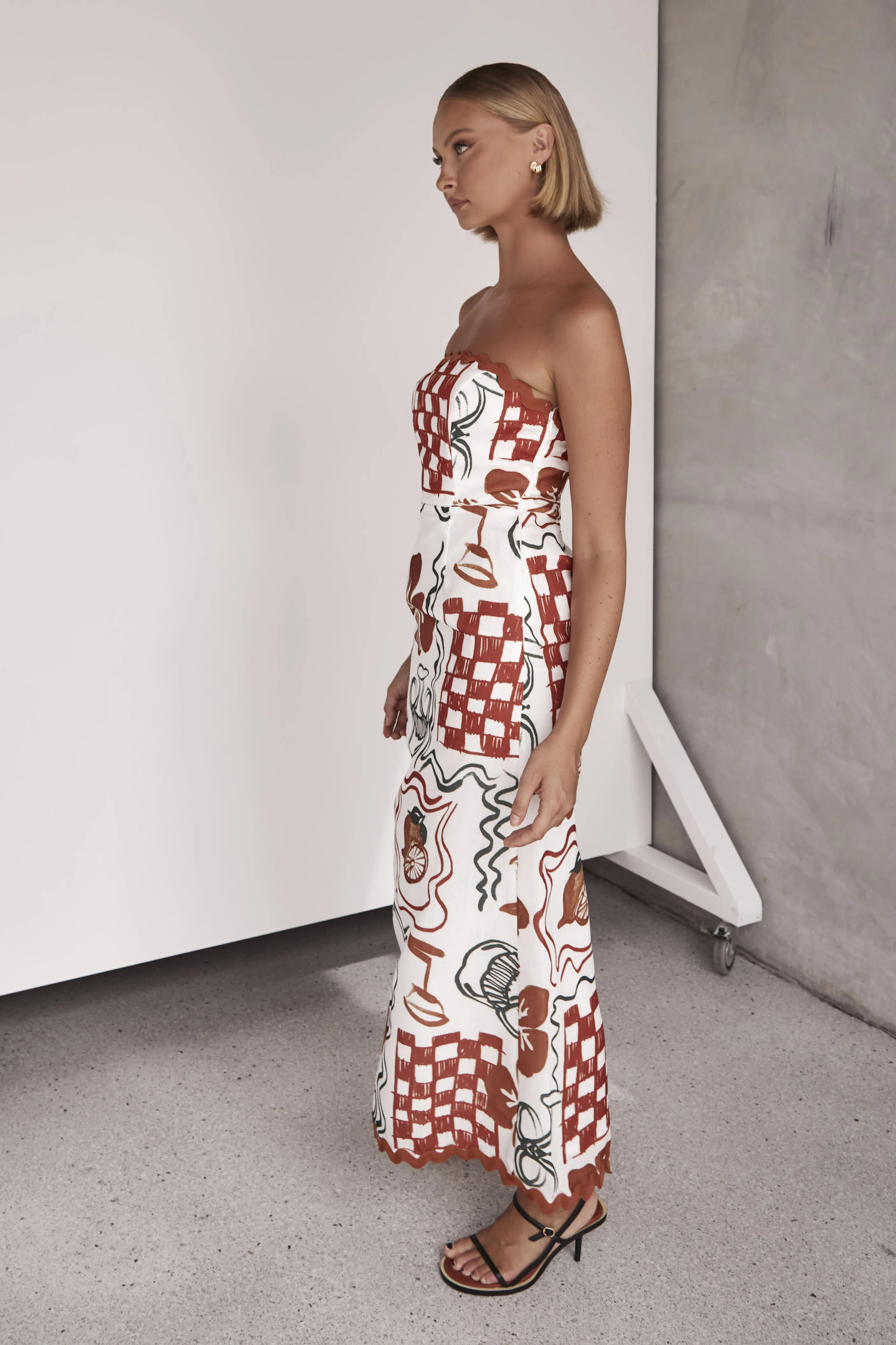 Emilia Maxi Dress (Orange) sold by Runway Scout product image thumbnail 5