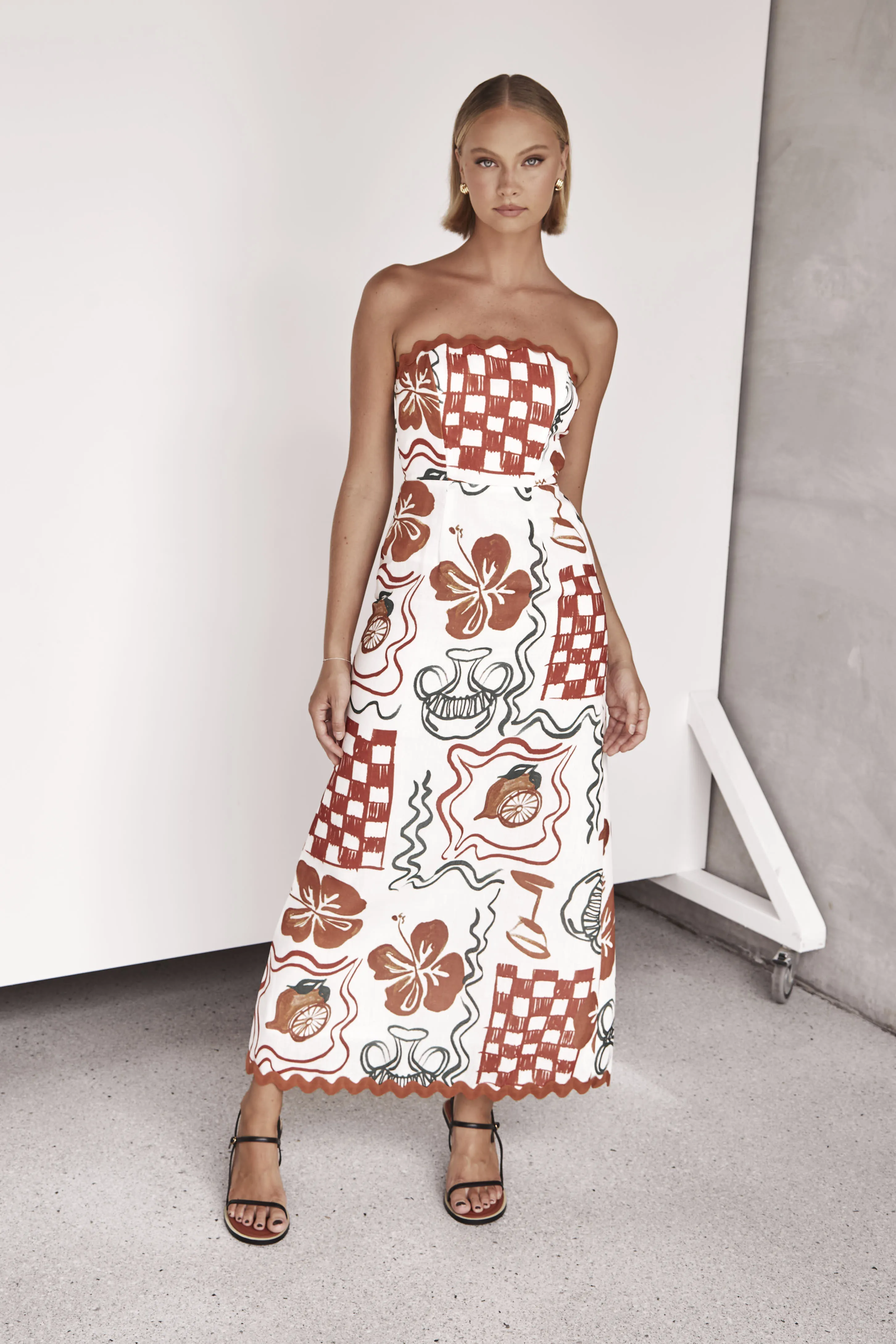 Emilia Maxi Dress (Orange) sold by Runway Scout product image thumbnail 2